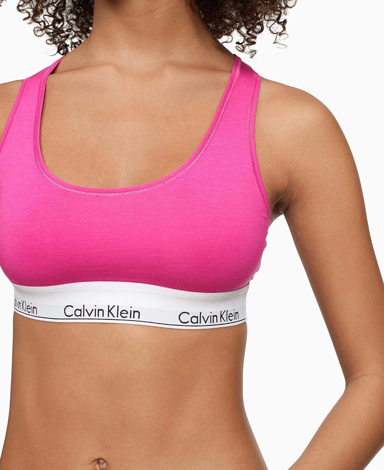 image:imageCalvin Klein Womens Modern Cotton Unlined Wireless BraletteParty Pink