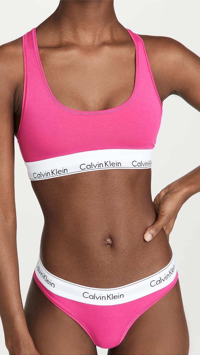 image:imageCalvin Klein Womens Modern Cotton Unlined Wireless BraletteParty Pink
