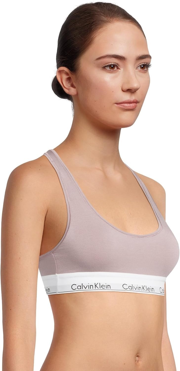 image:imageCalvin Klein Womens Modern Cotton Unlined Wireless BraletteSand Trap