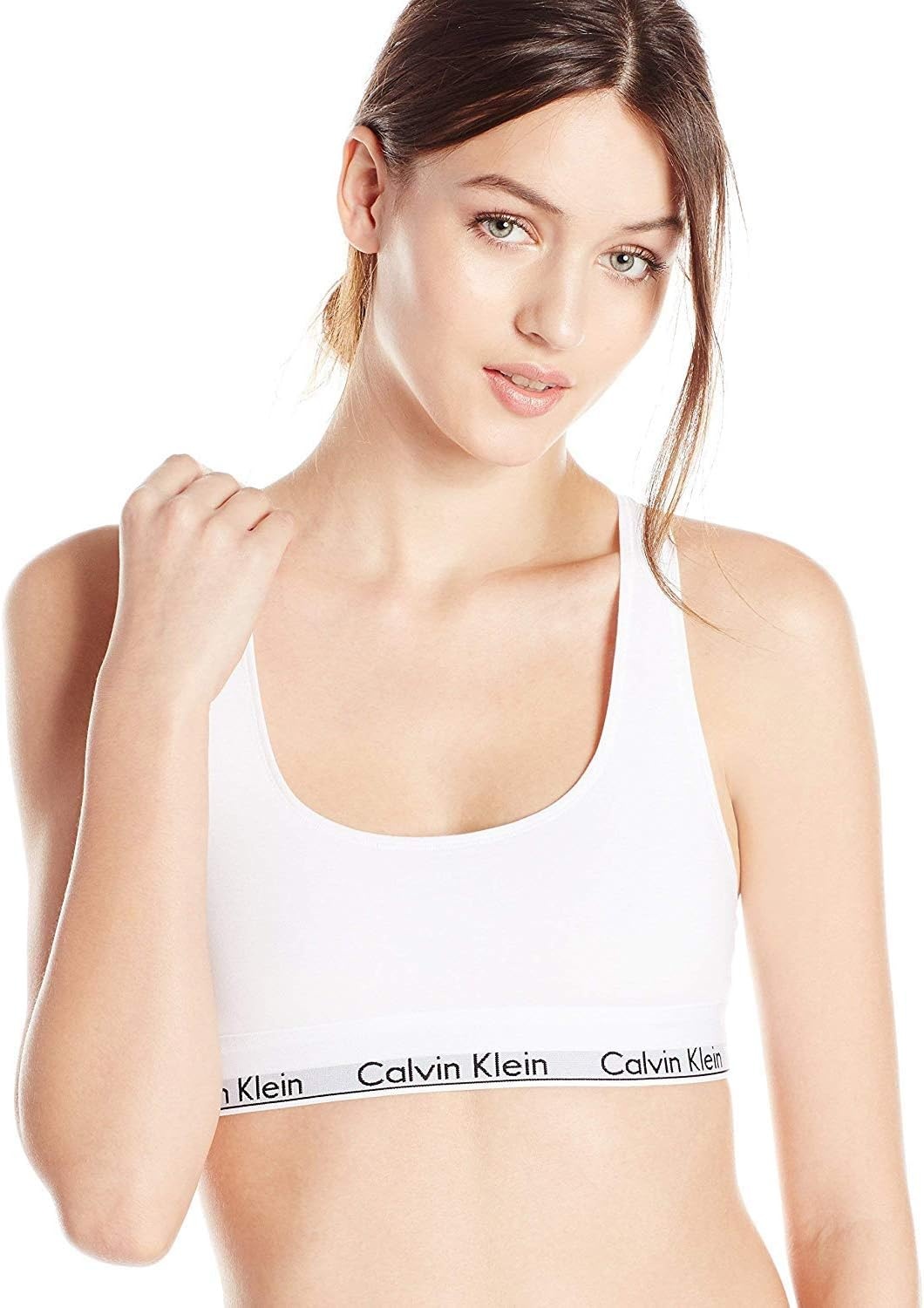 image:imageCalvin Klein Womens Modern Cotton Unlined Wireless BraletteWhite