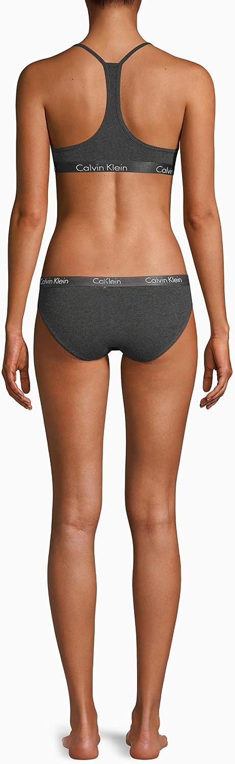 image:imageCalvin Klein Womens Motive Cotton Lightly Lined Bralette BraArona