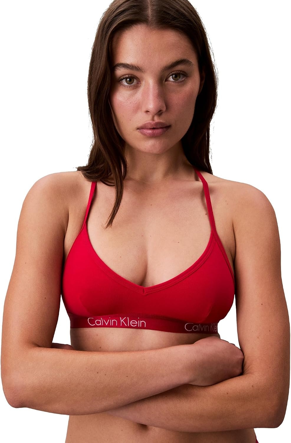 image:imageCalvin Klein Womens Motive Cotton Lightly Lined Bralette BraObsess