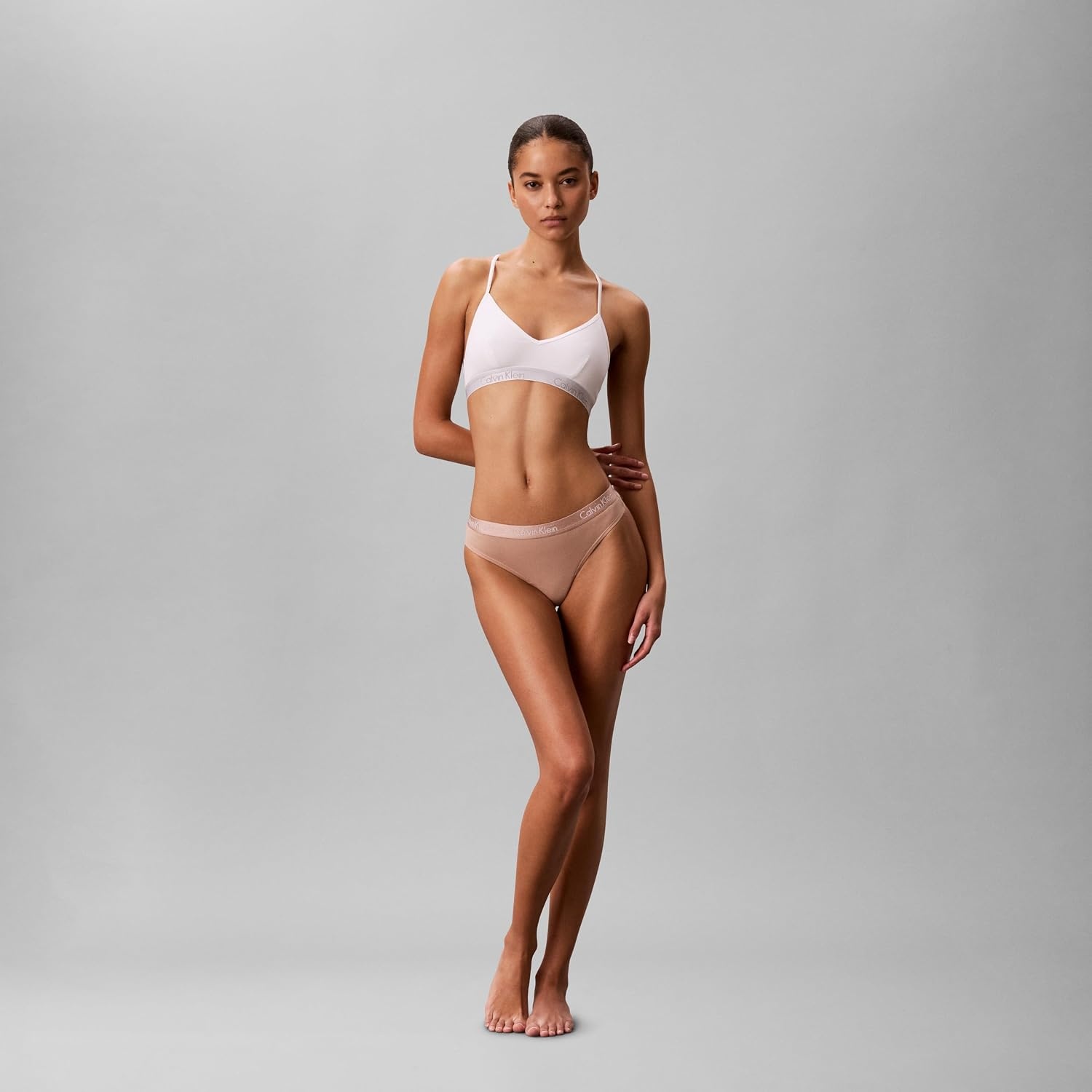 image:imageCalvin Klein Womens Motive Cotton Multipack Thong PantyShoreline Cedar Ice Water
