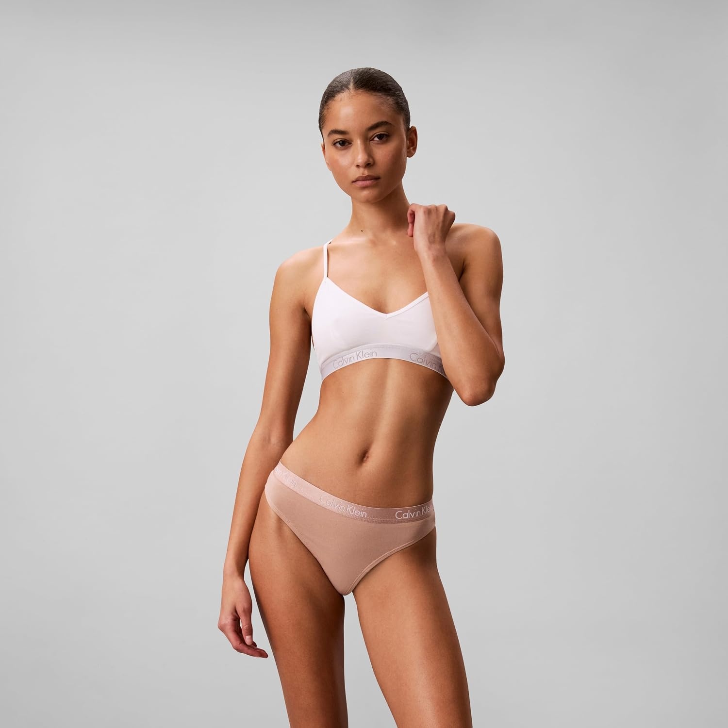 image:imageCalvin Klein Womens Motive Cotton Multipack Thong PantyShoreline Cedar Ice Water