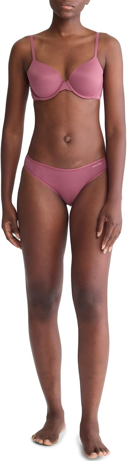 image:imageCalvin Klein Womens Perfectly Fit Modern TShirt BraDeep Mauve