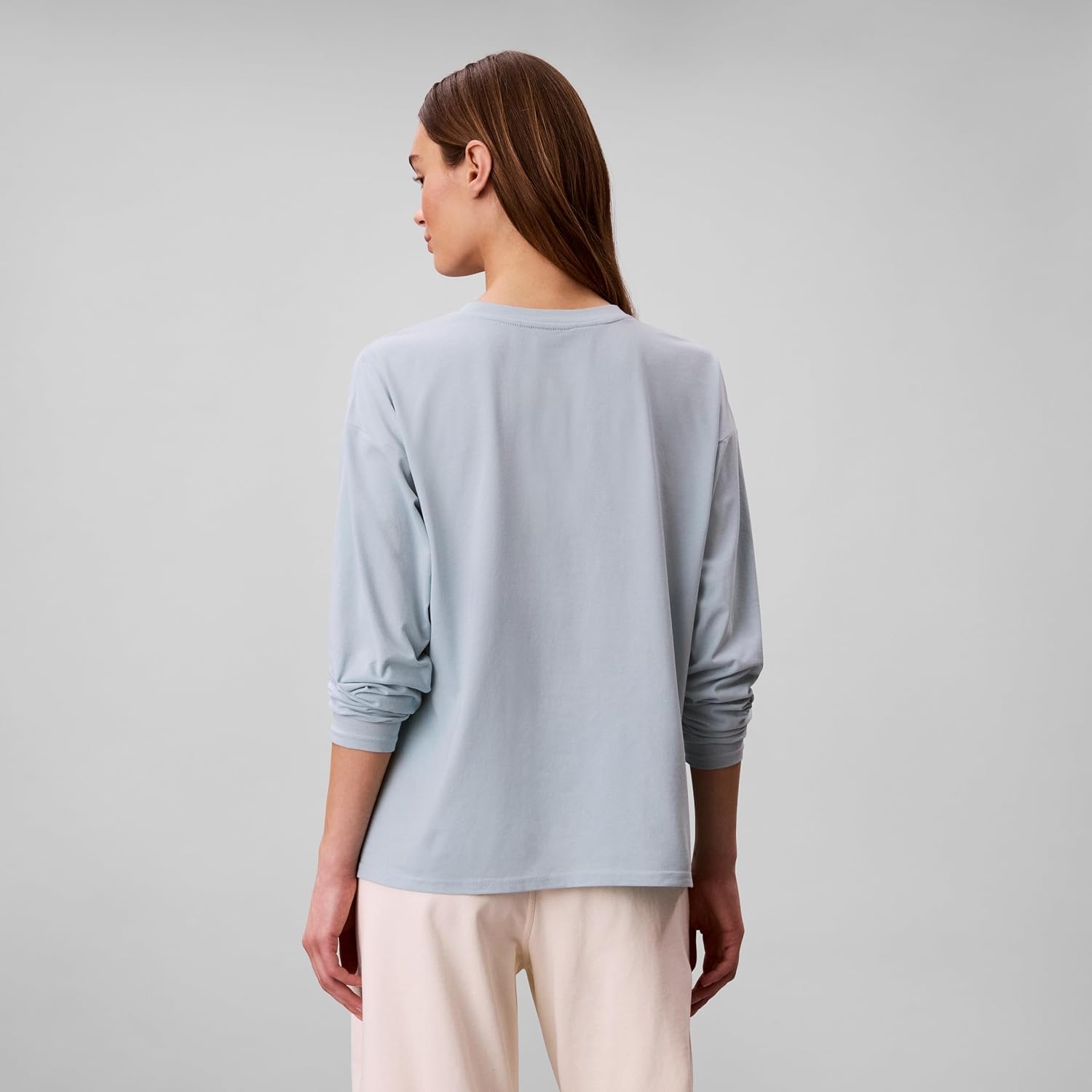 image:imageCalvin Klein Womens Performance Classic Fit Crewneck Long Sleeve TeeEther