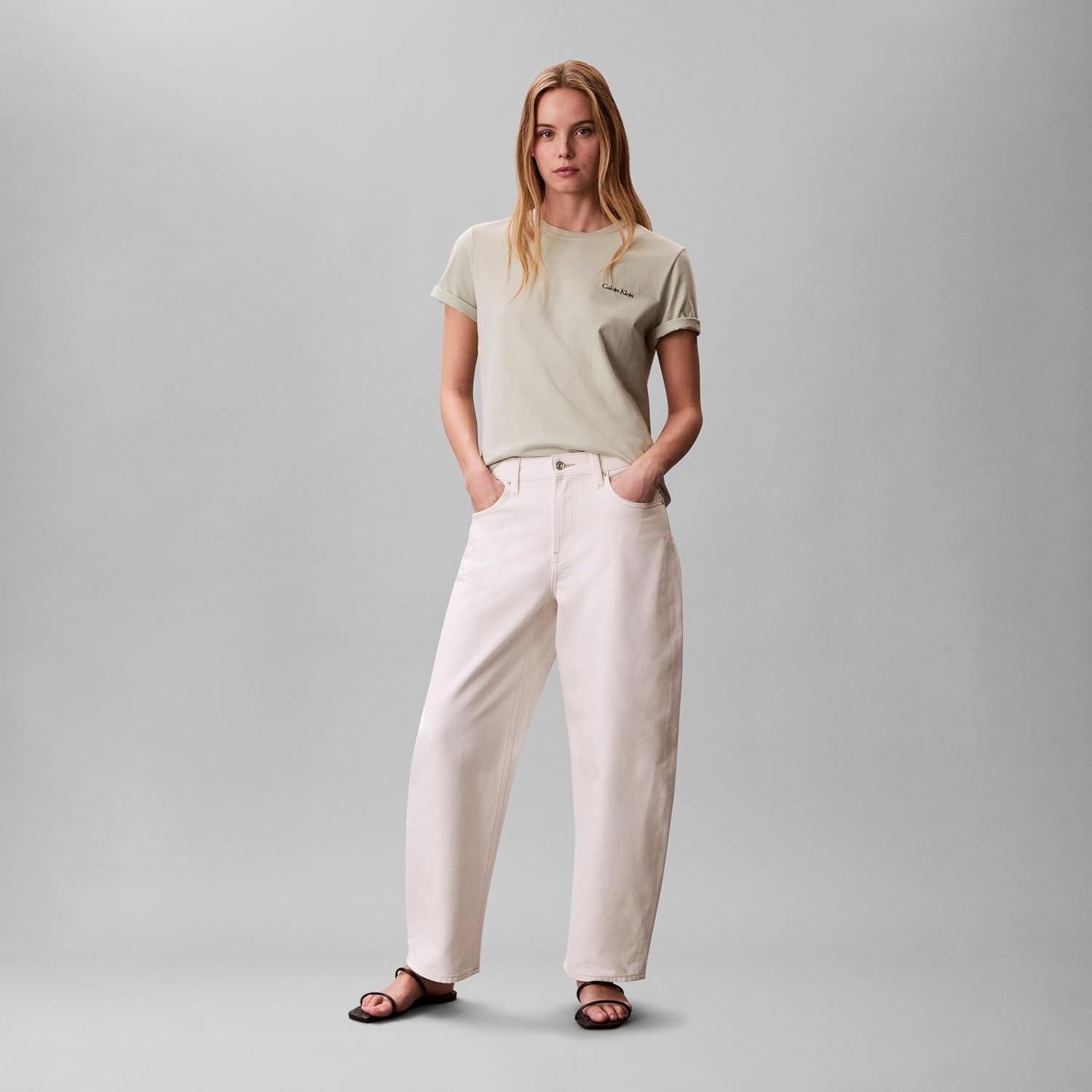 image:imageCalvin Klein Womens Performance Classic Fit TeeMisty Sage