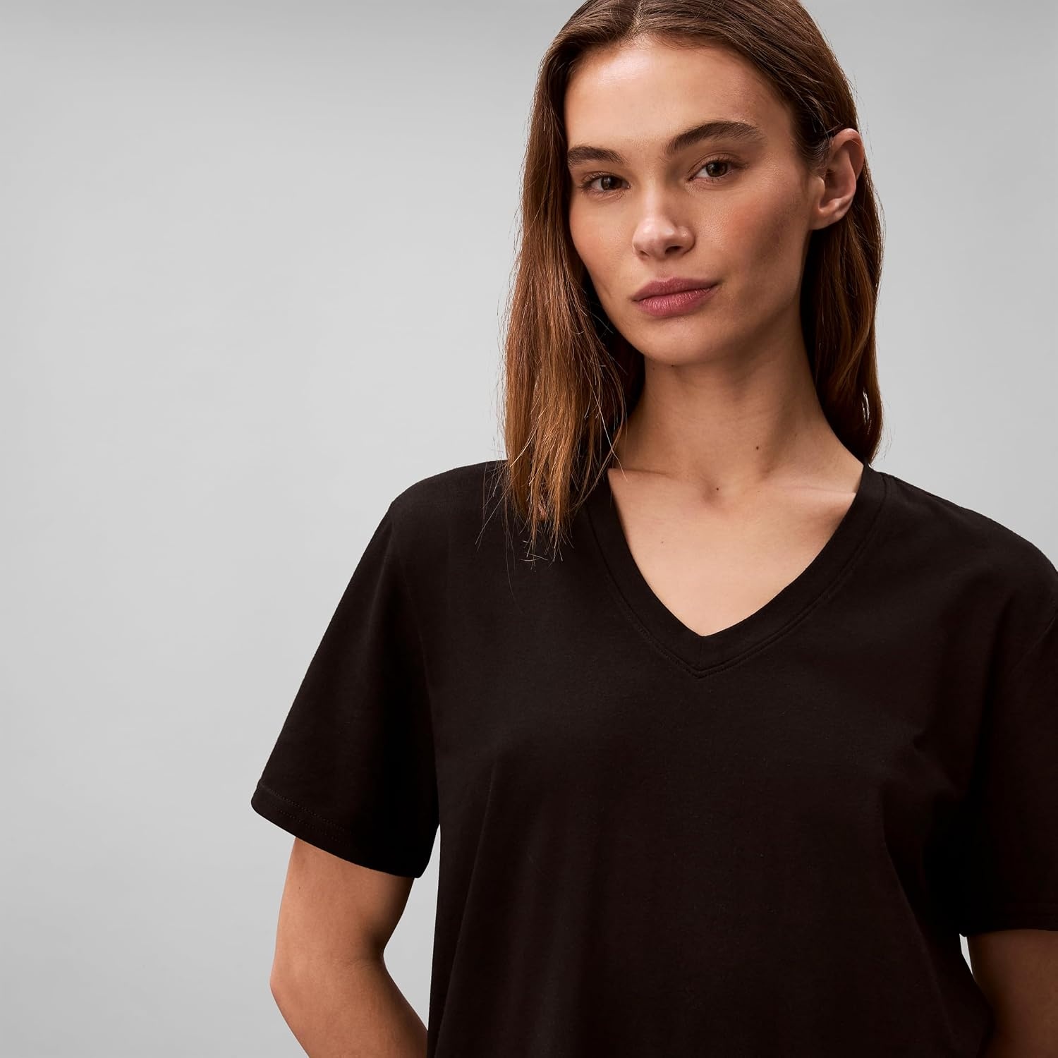 image:imageCalvin Klein Womens Performance Classic Fit VNeck TeeBlack