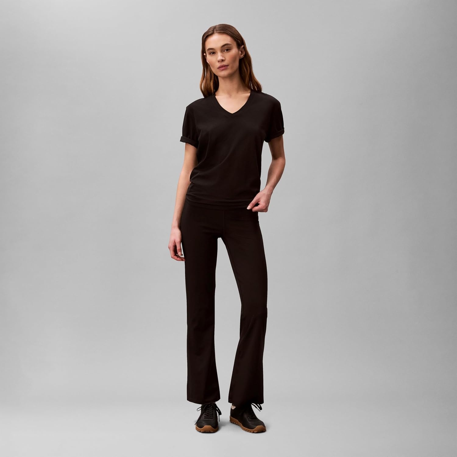 image:imageCalvin Klein Womens Performance Classic Fit VNeck TeeBlack