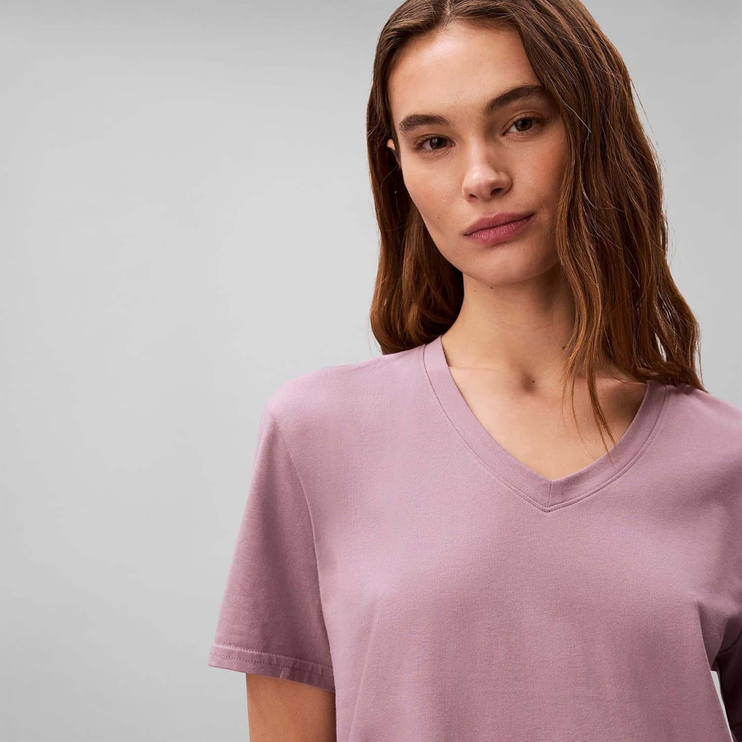 image:imageCalvin Klein Womens Performance Classic Fit VNeck TeeCoy Purple