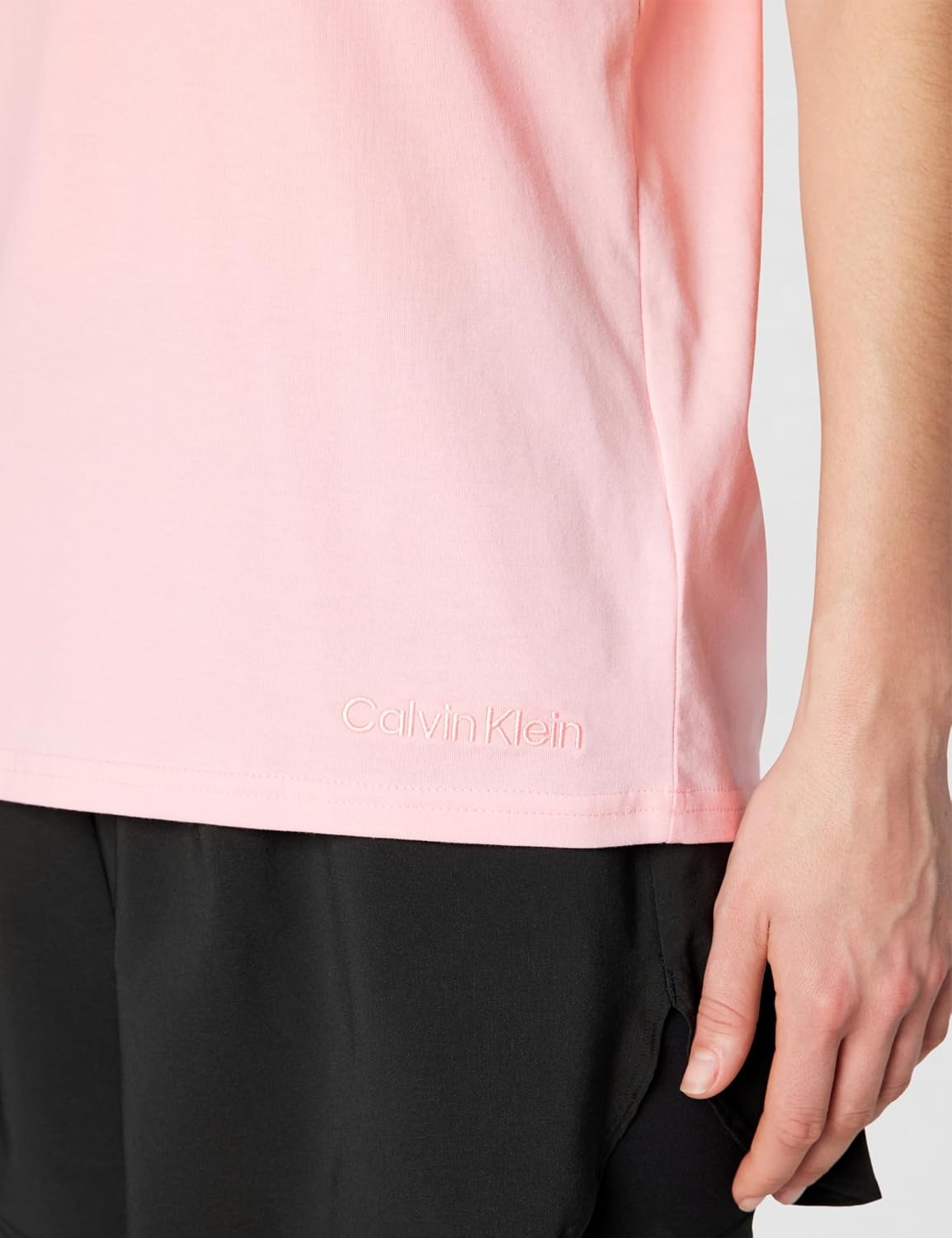 image:imageCalvin Klein Womens Performance Classic Fit VNeck TeePowder Pink