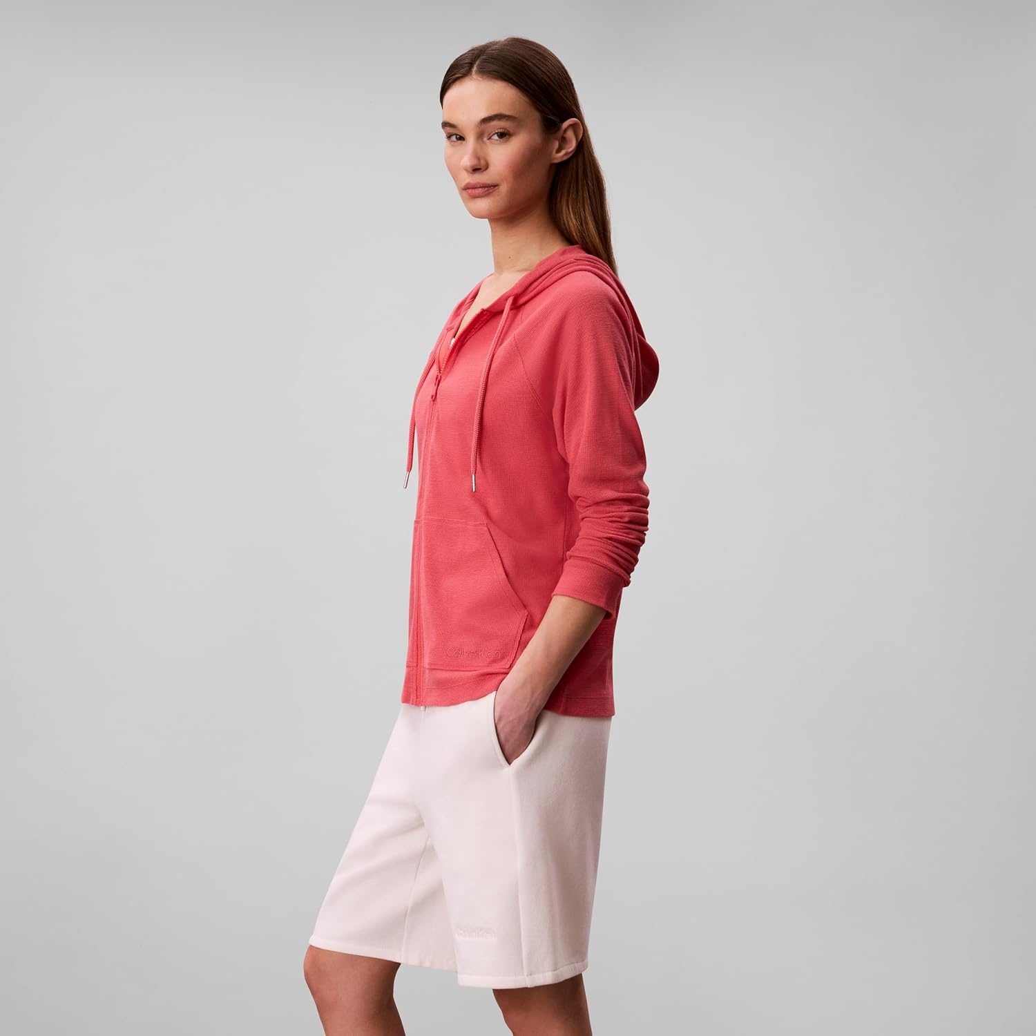 image:imageCalvin Klein Womens Performance Icon Sport Lightweight JacketWine Blossom