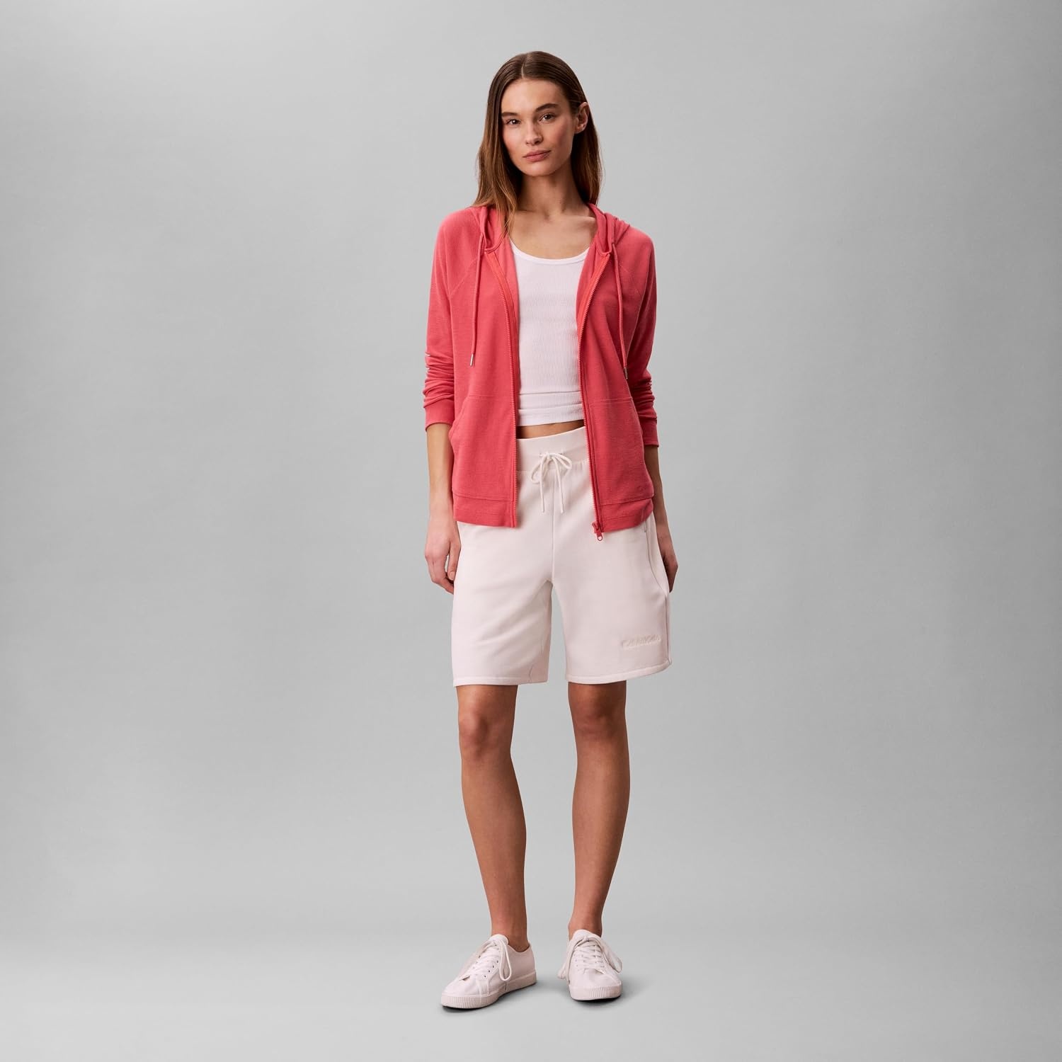 image:imageCalvin Klein Womens Performance Icon Sport Lightweight JacketWine Blossom