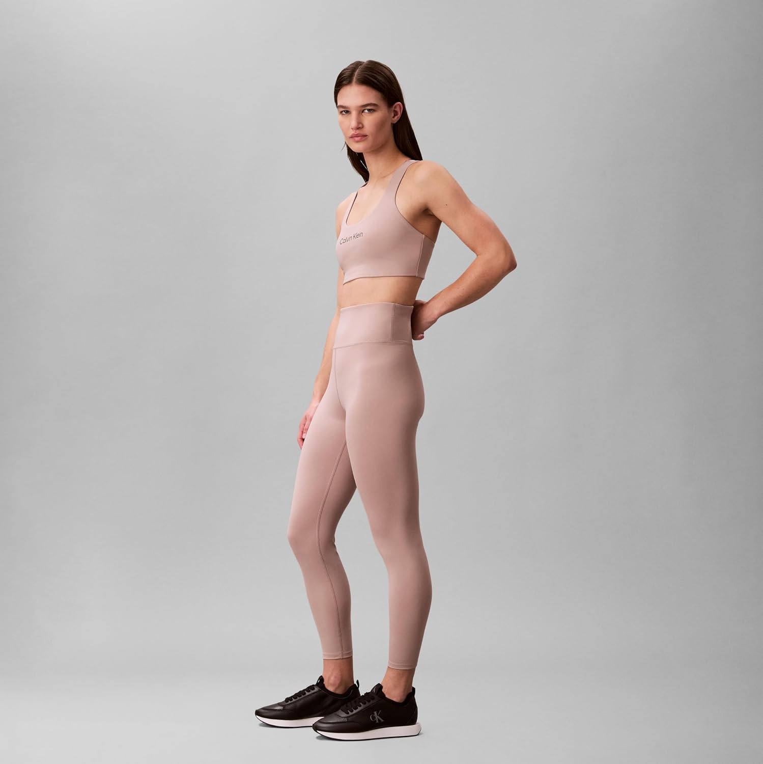 image:imageCalvin Klein Womens Performance Logo High Rise 78 LeggingsSphinx