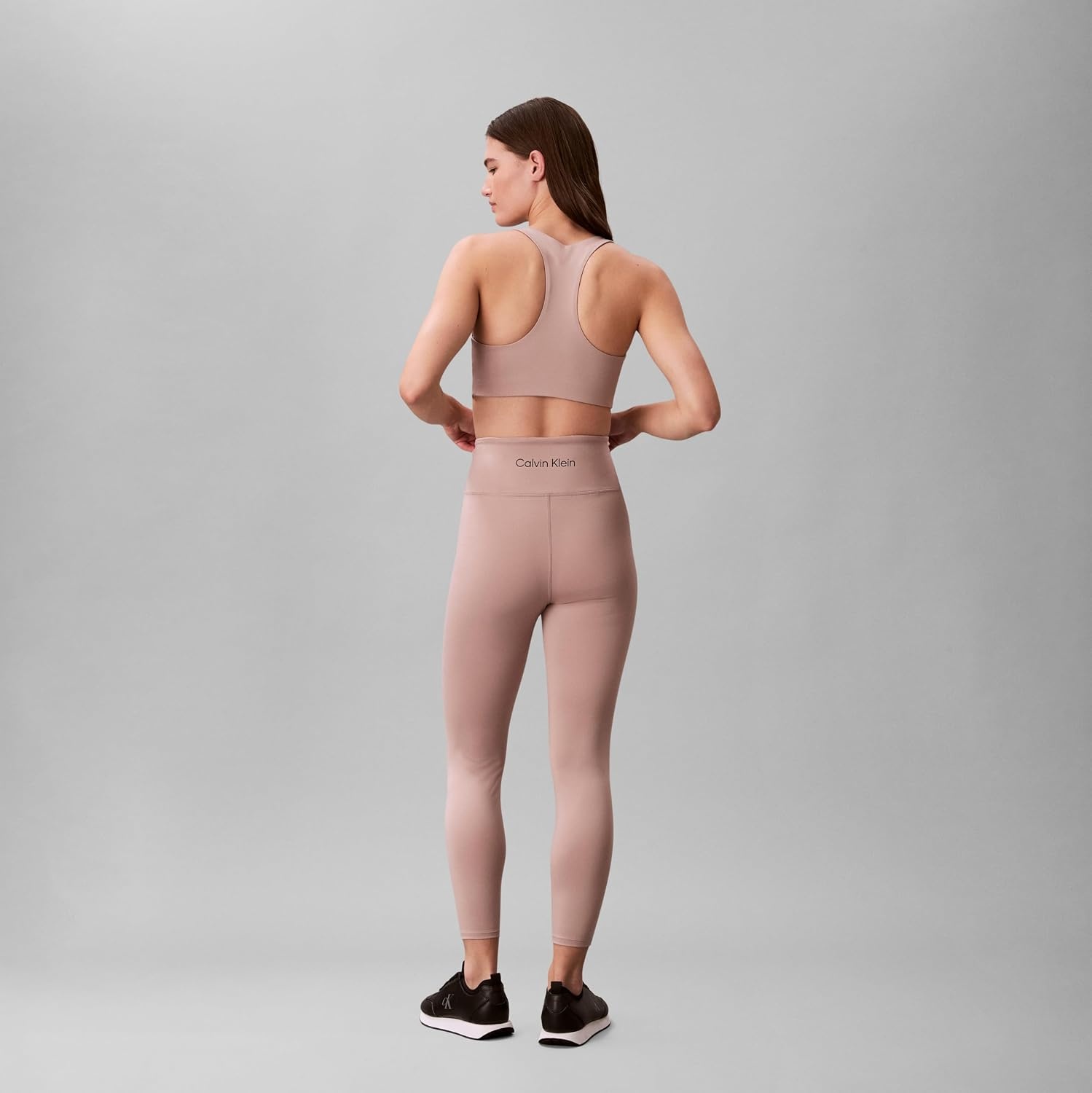 image:imageCalvin Klein Womens Performance Logo High Rise 78 LeggingsSphinx
