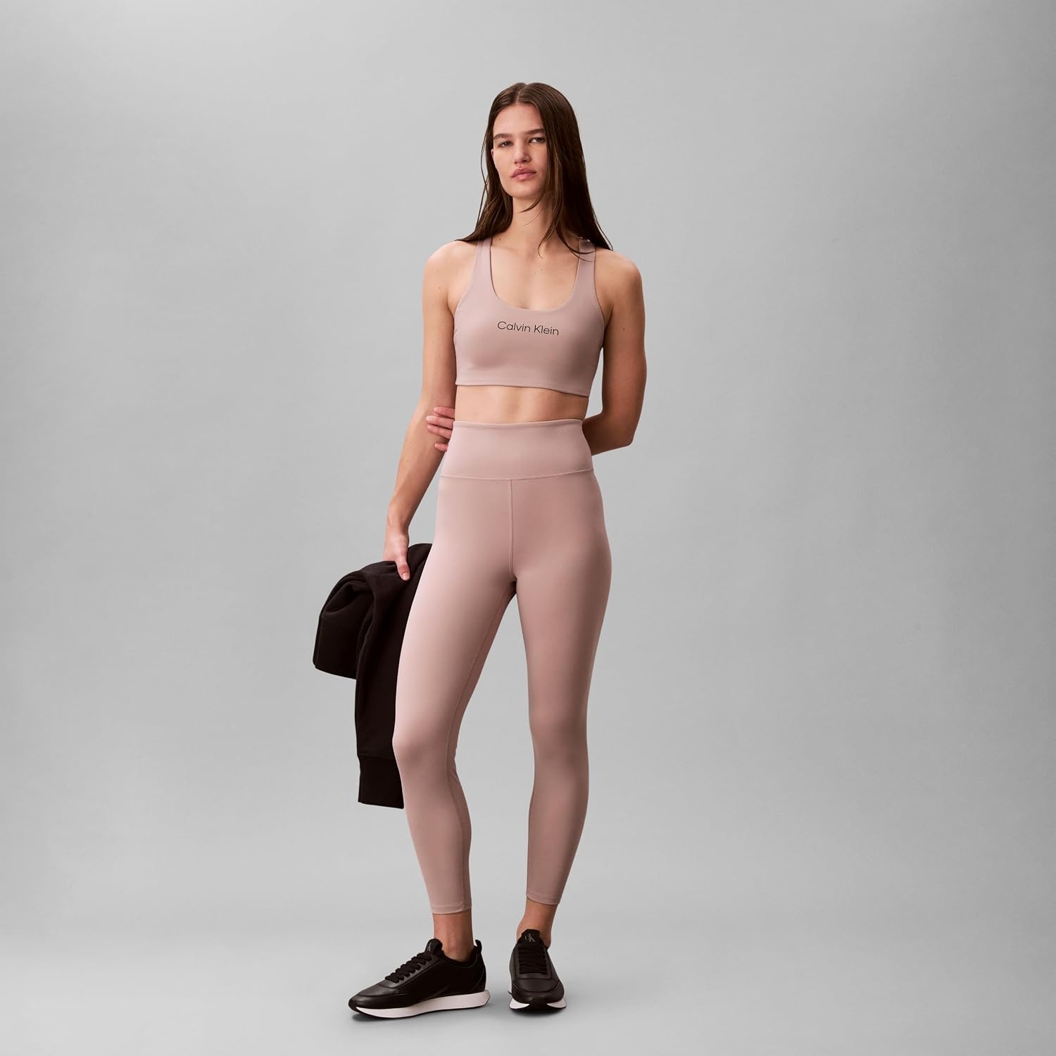 image:imageCalvin Klein Womens Performance Logo High Rise 78 LeggingsSphinx