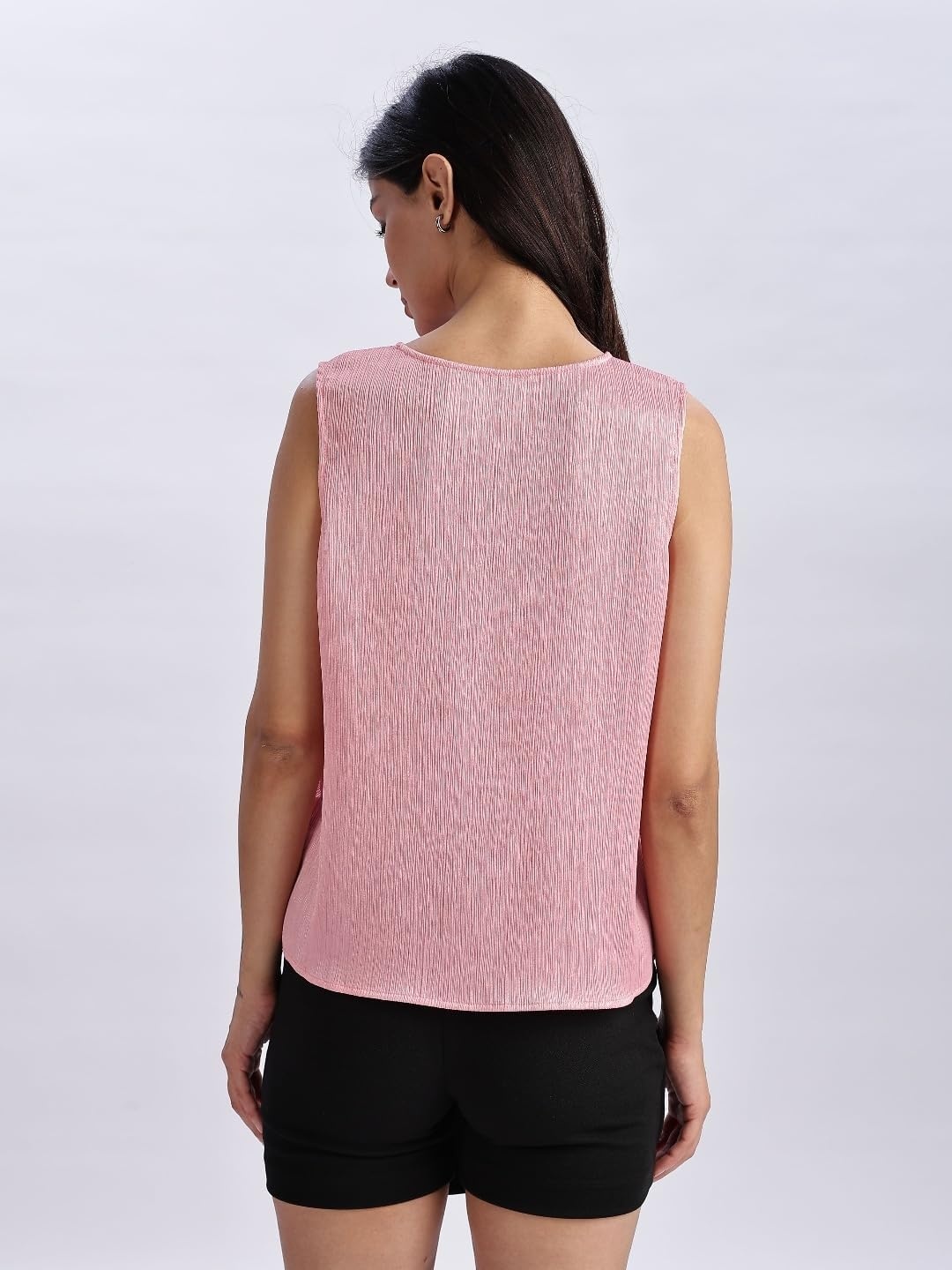 image:imageCalvin Klein Womens Plisse V Neck Tank TopPeony