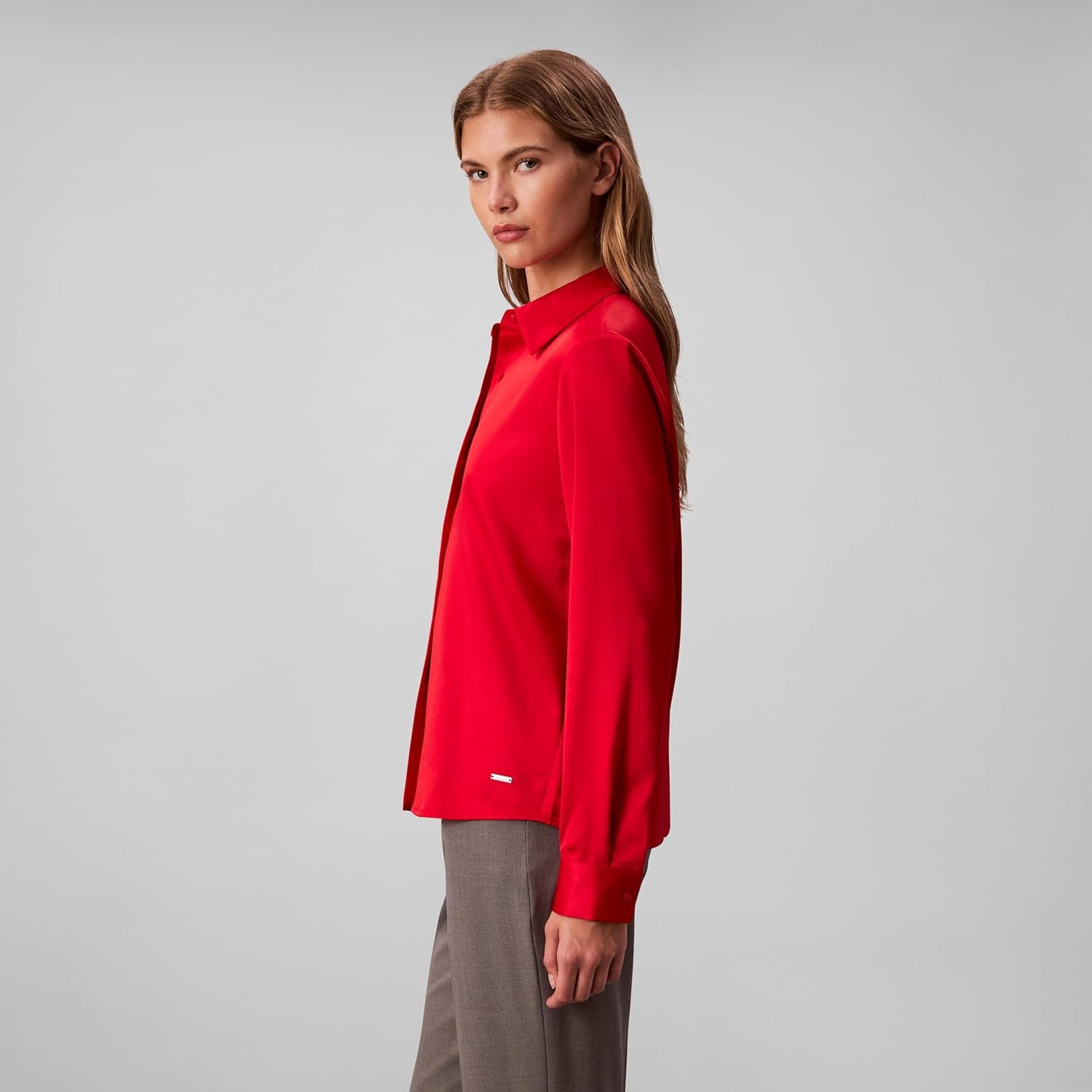 image:imageCalvin Klein Womens Satin ButtonDown ShirtAdrenaline Rush