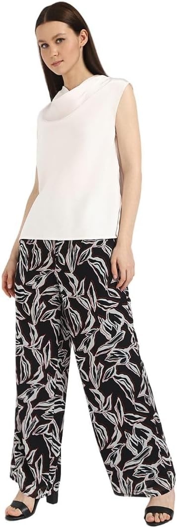 image:imageCalvin Klein Womens Satin Cowl Neck BlouseSea Salt