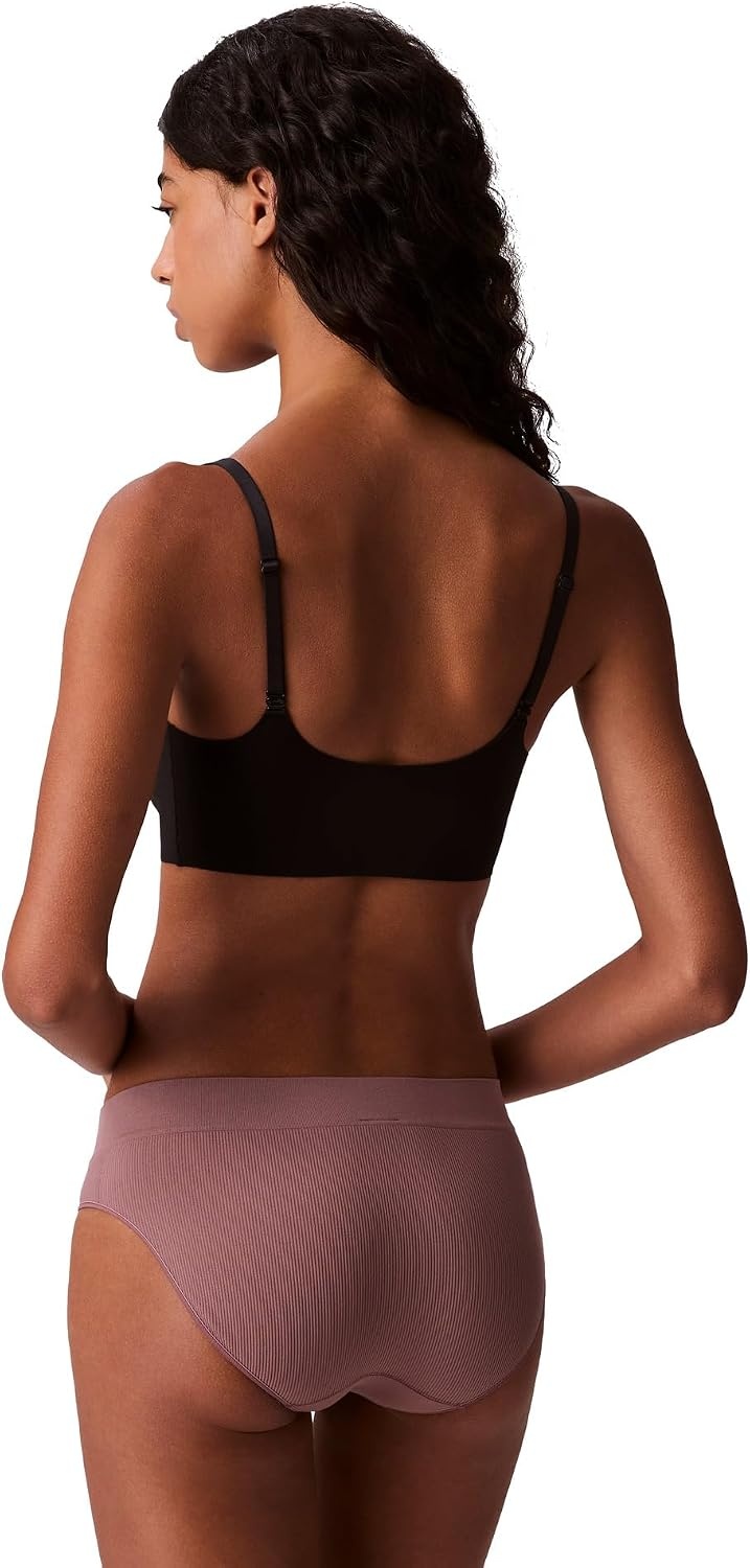 image:imageCalvin Klein Womens Seamless Rib Brief 3 PackBlackCedarRose Taupe