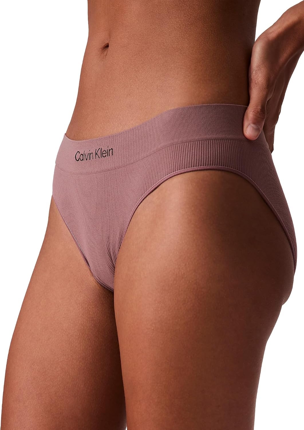 image:imageCalvin Klein Womens Seamless Rib Brief 3 PackBlackCedarRose Taupe