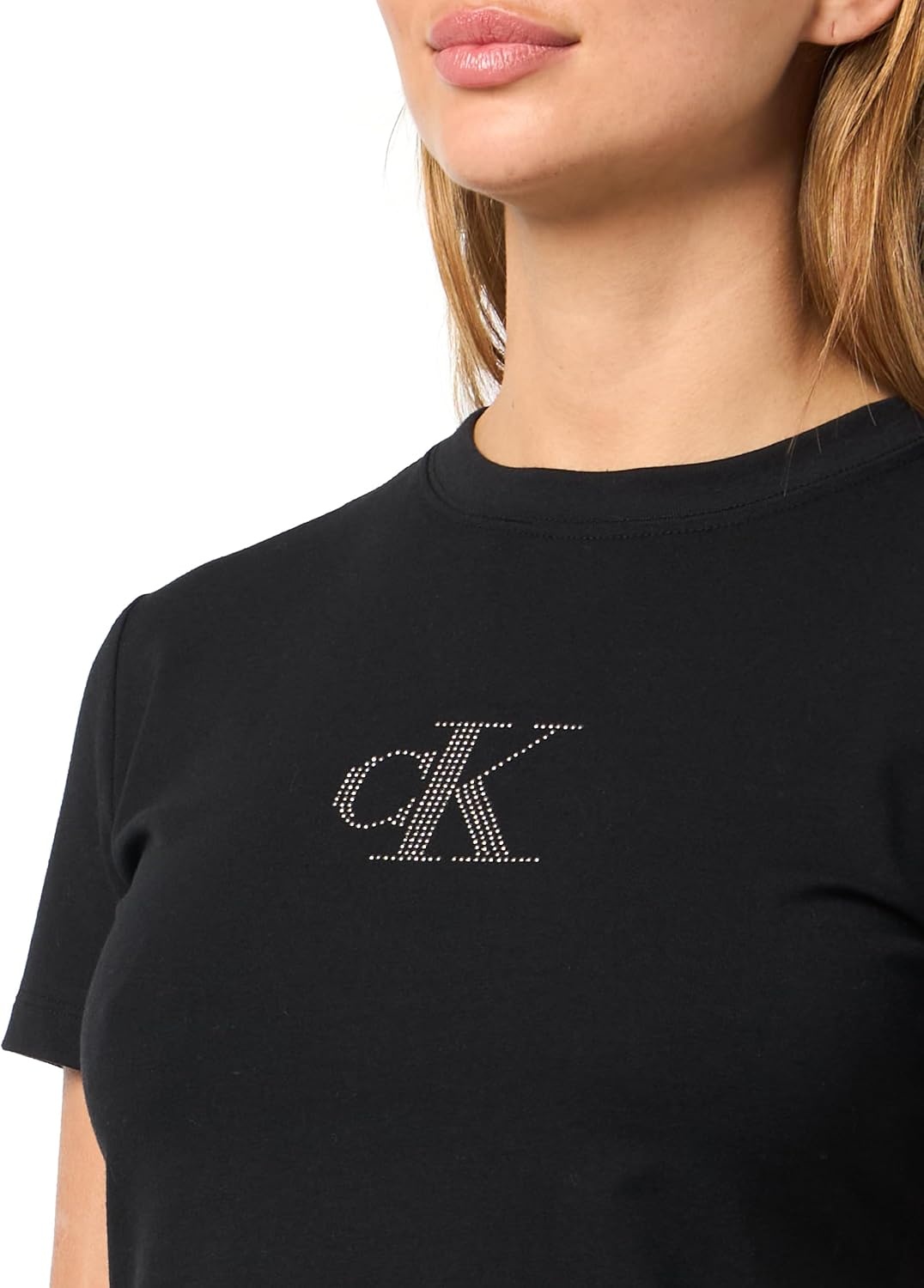 image:imageCalvin Klein Womens Slim Fit Monogram TeeBlack