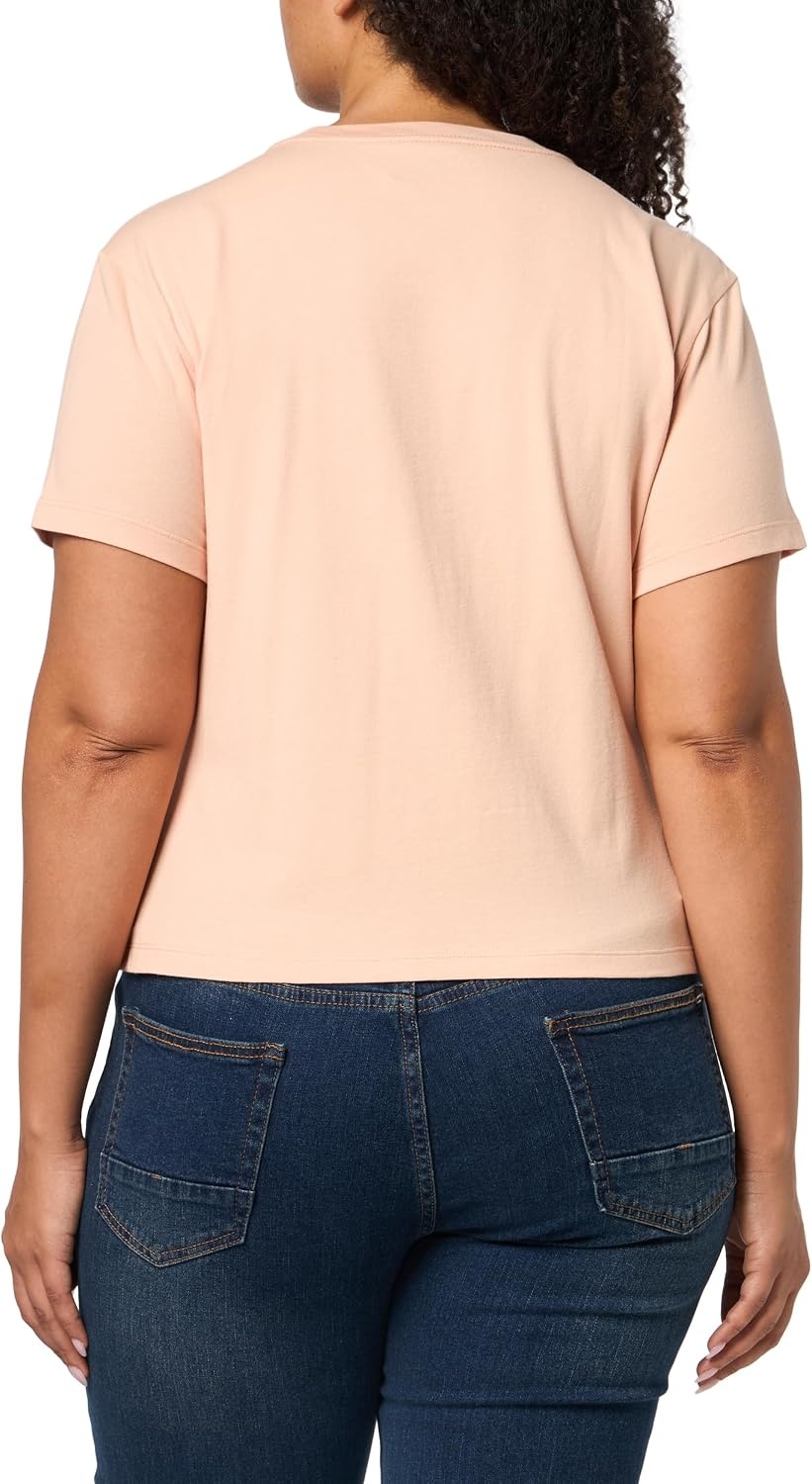 image:imageCalvin Klein Womens Slim Fit Monogram TeePink Sand