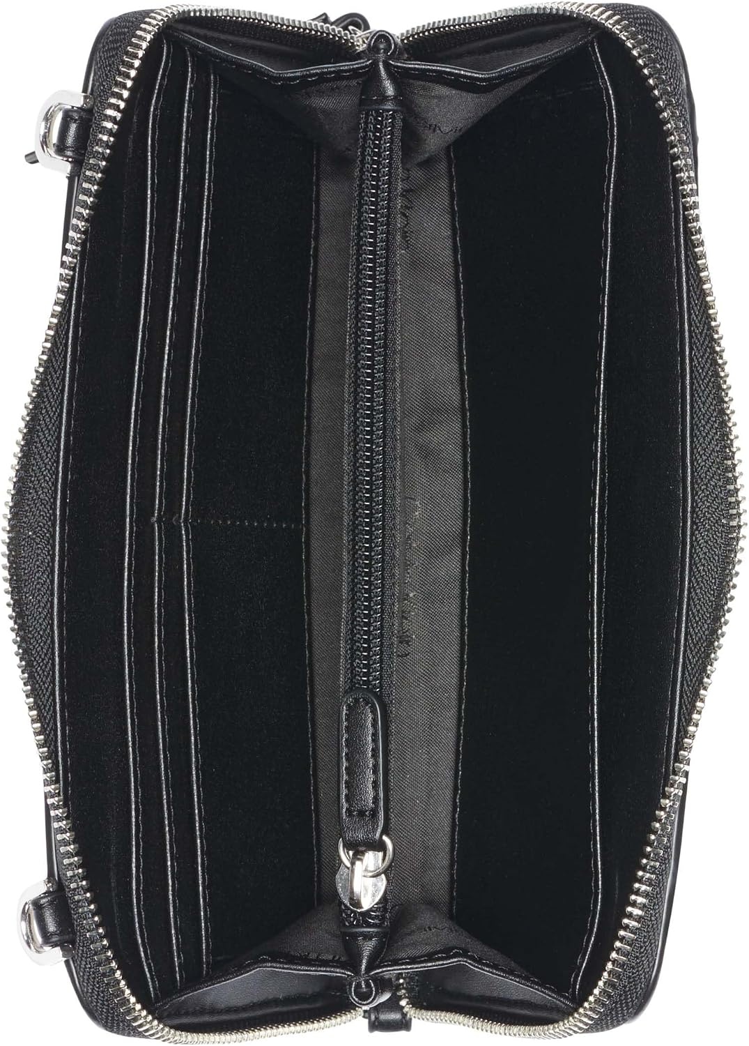 image:imageCalvin Klein Womens Sol Organizational Wallet on a String CrossbodyBlackStone Multi