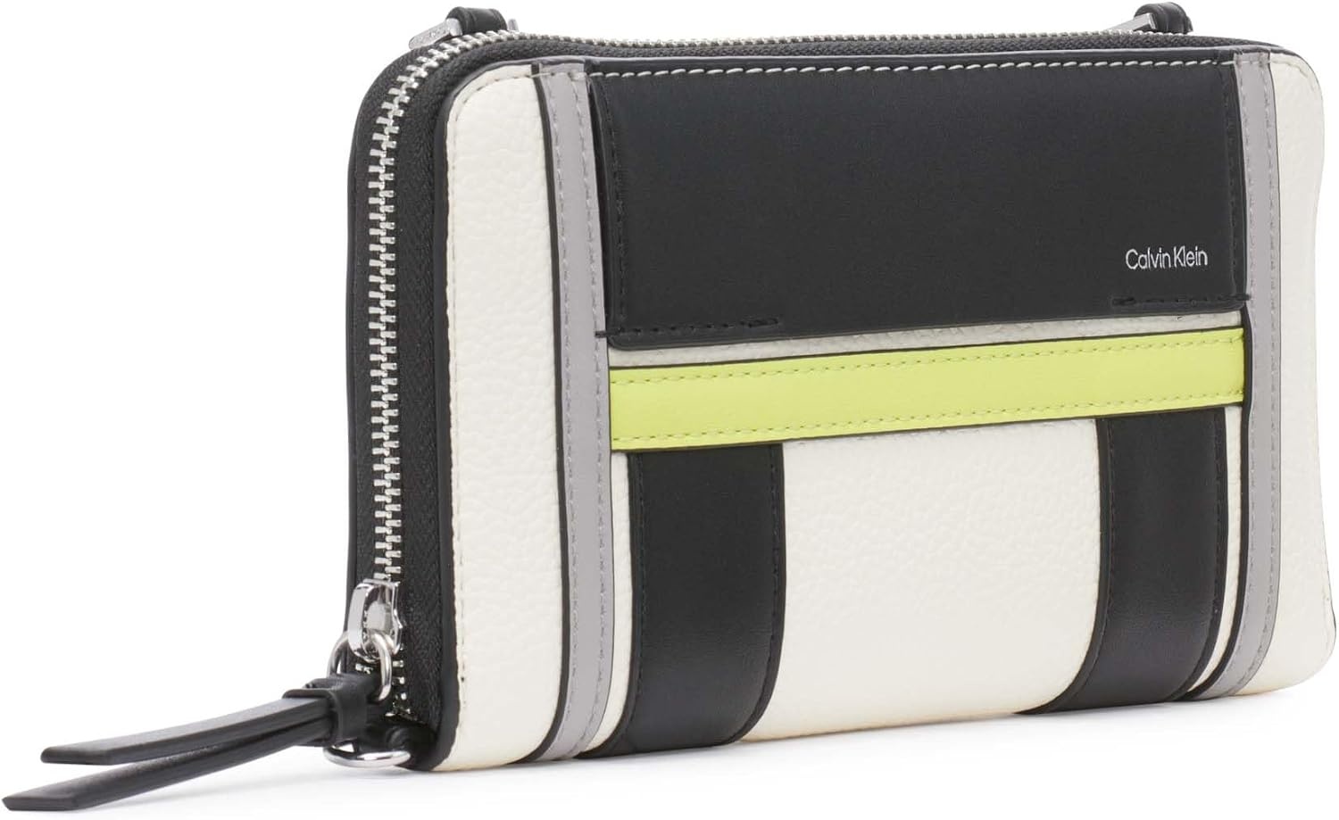 image:imageCalvin Klein Womens Sol Organizational Wallet on a String CrossbodyWhiteCitrine Multi