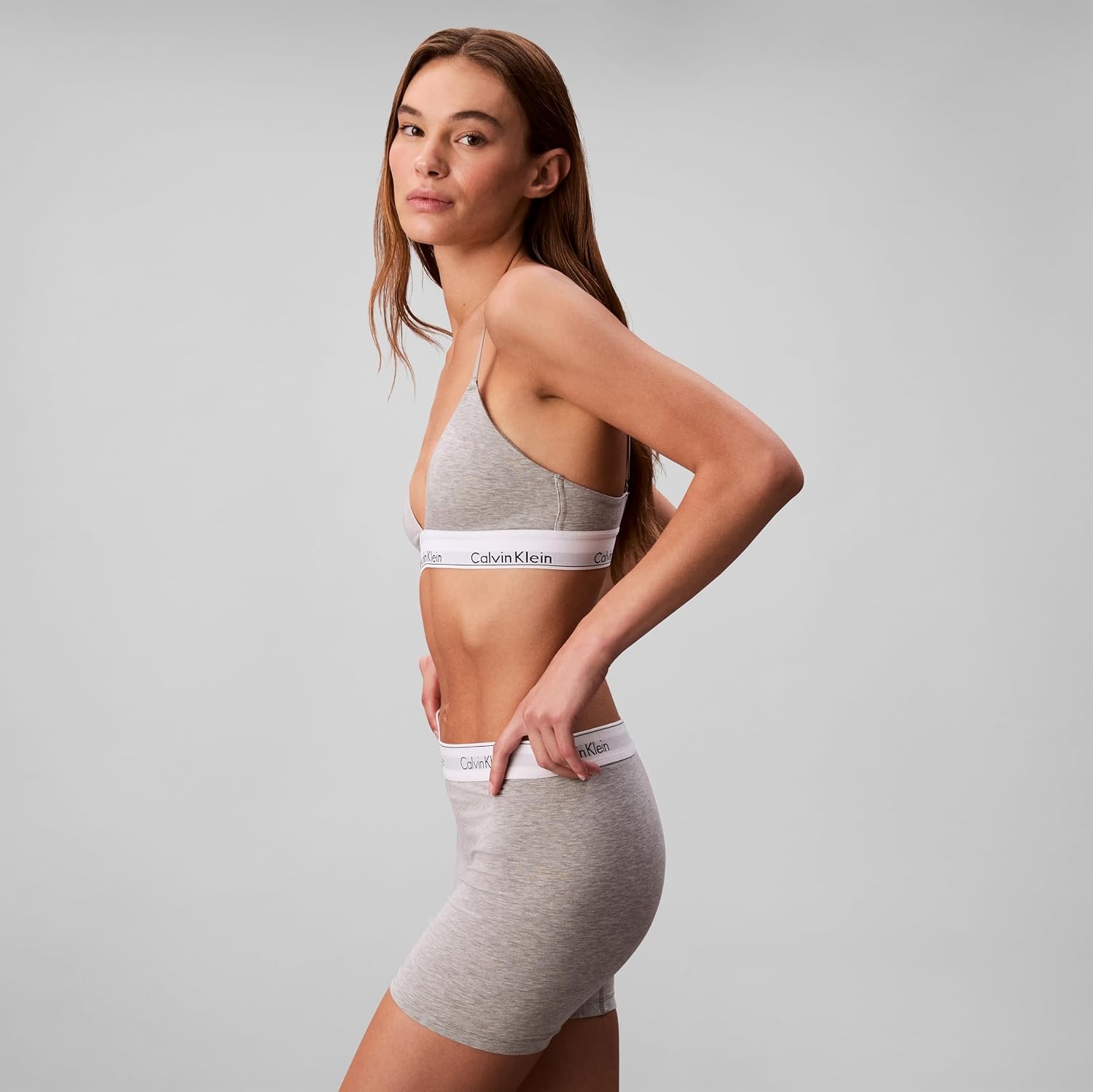 image:imageCalvin Klein underwear womens Icon Cotton Modal Boxer BriefGrey Heather