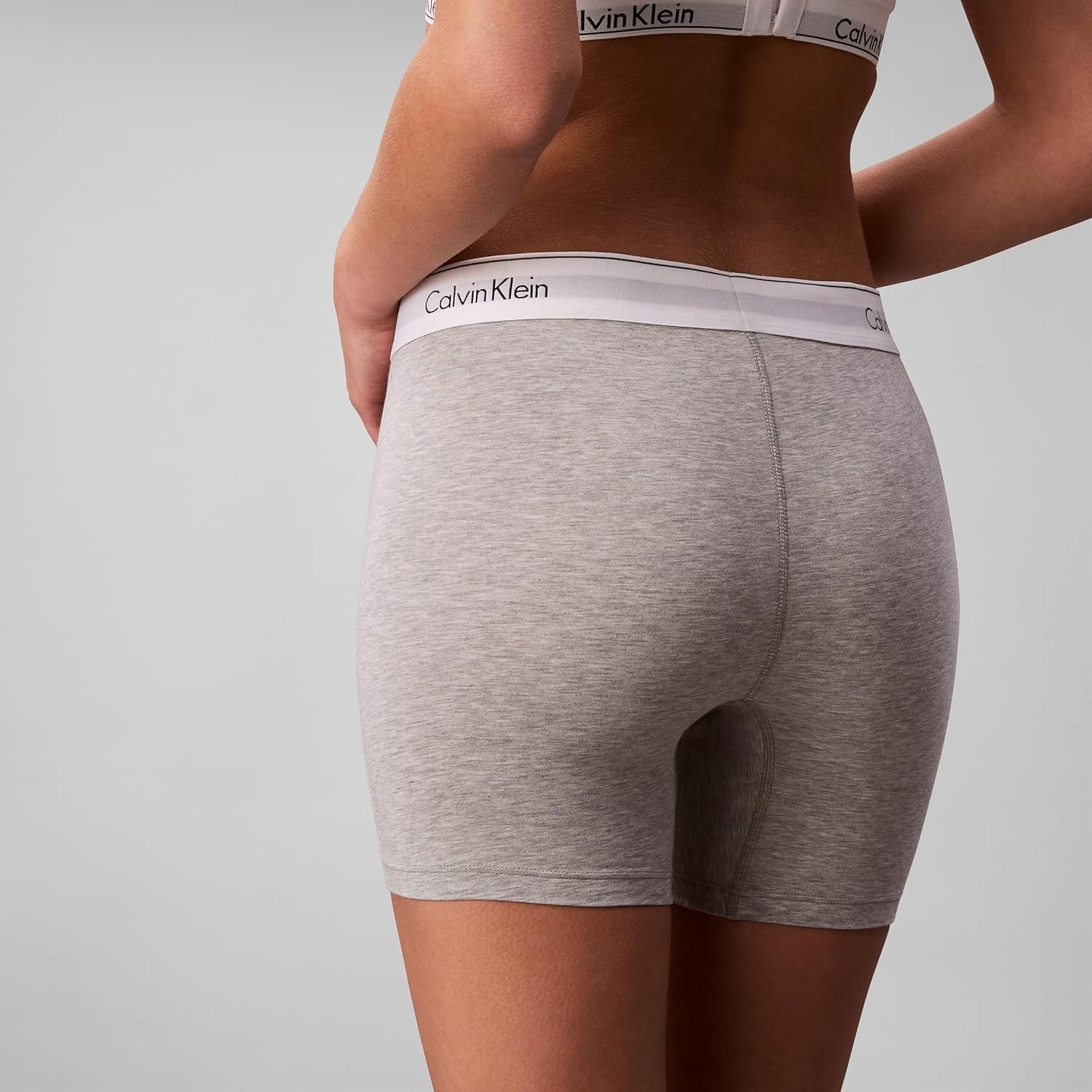 image:imageCalvin Klein underwear womens Icon Cotton Modal Boxer BriefGrey Heather