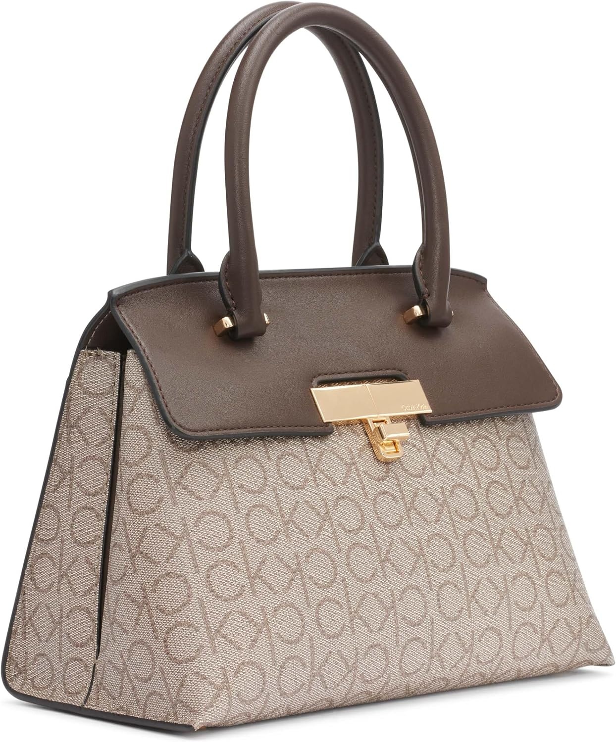 image:imageCalvin Klein womens Becky Top Handle Mini Bag Crossbody 2 in 1AlmondTaupeJava