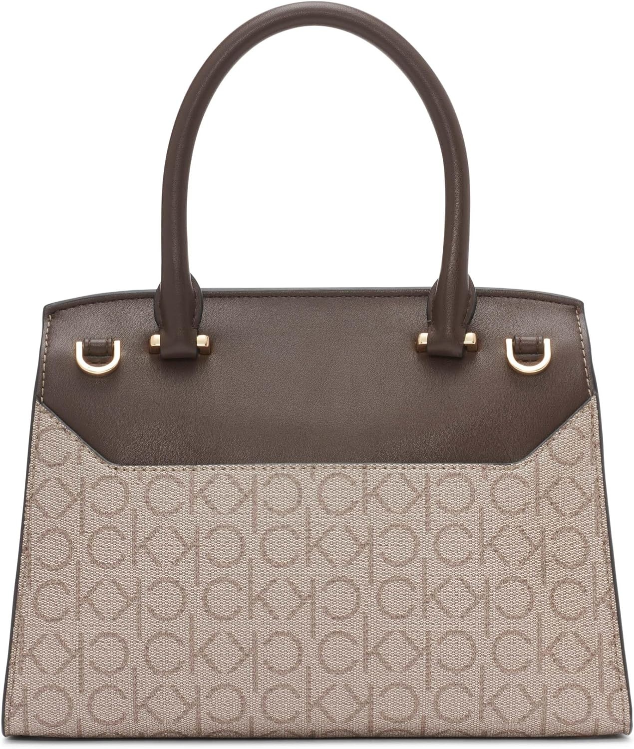 image:imageCalvin Klein womens Becky Top Handle Mini Bag Crossbody 2 in 1AlmondTaupeJava