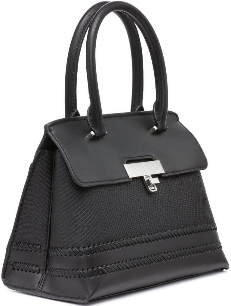 image:imageCalvin Klein womens Becky Top Handle Mini Bag Crossbody 2 in 1Black Canvas