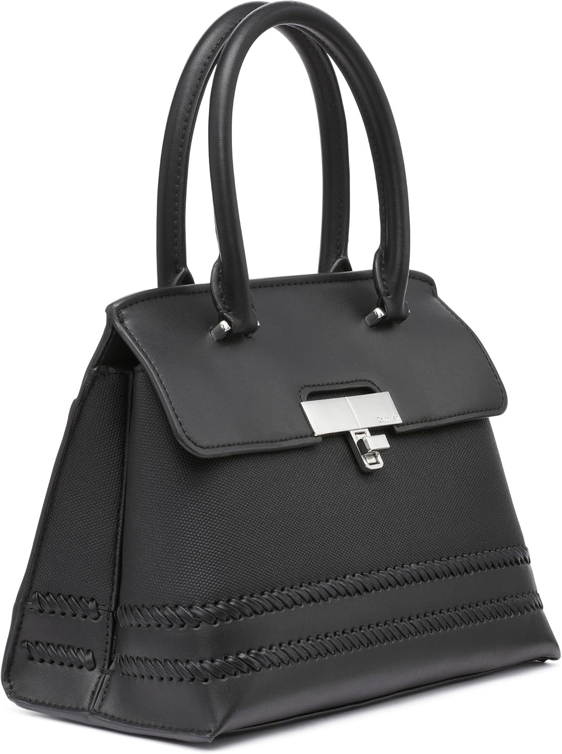 image:imageCalvin Klein womens Becky Top Handle Mini Bag Crossbody 2 in 1Black Canvas