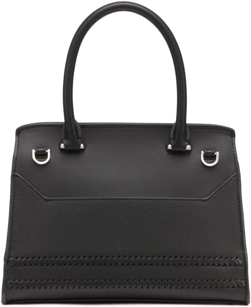 image:imageCalvin Klein womens Becky Top Handle Mini Bag Crossbody 2 in 1Black Canvas