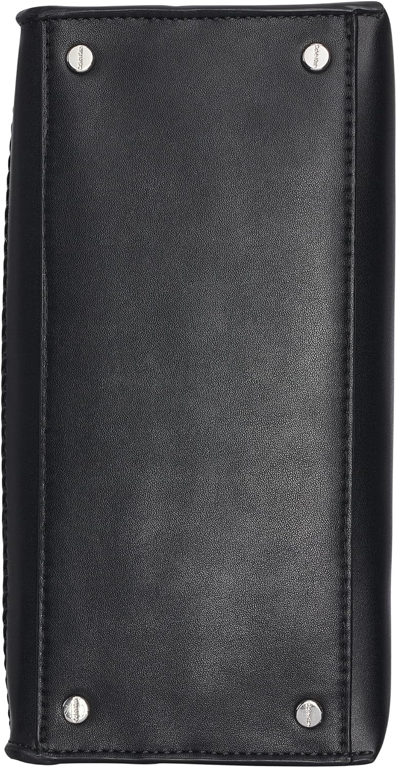 image:imageCalvin Klein womens Becky Top Handle Mini Bag Crossbody 2 in 1Black Canvas