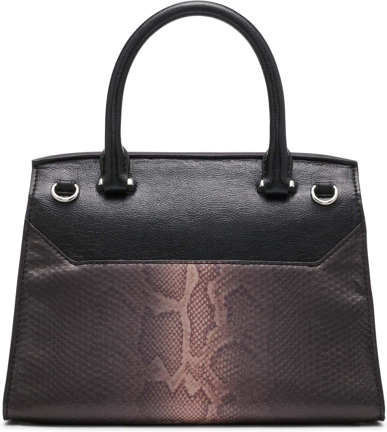 image:imageCalvin Klein womens Becky Top Handle Mini Bag Crossbody 2 in 1Black Ombre Snake