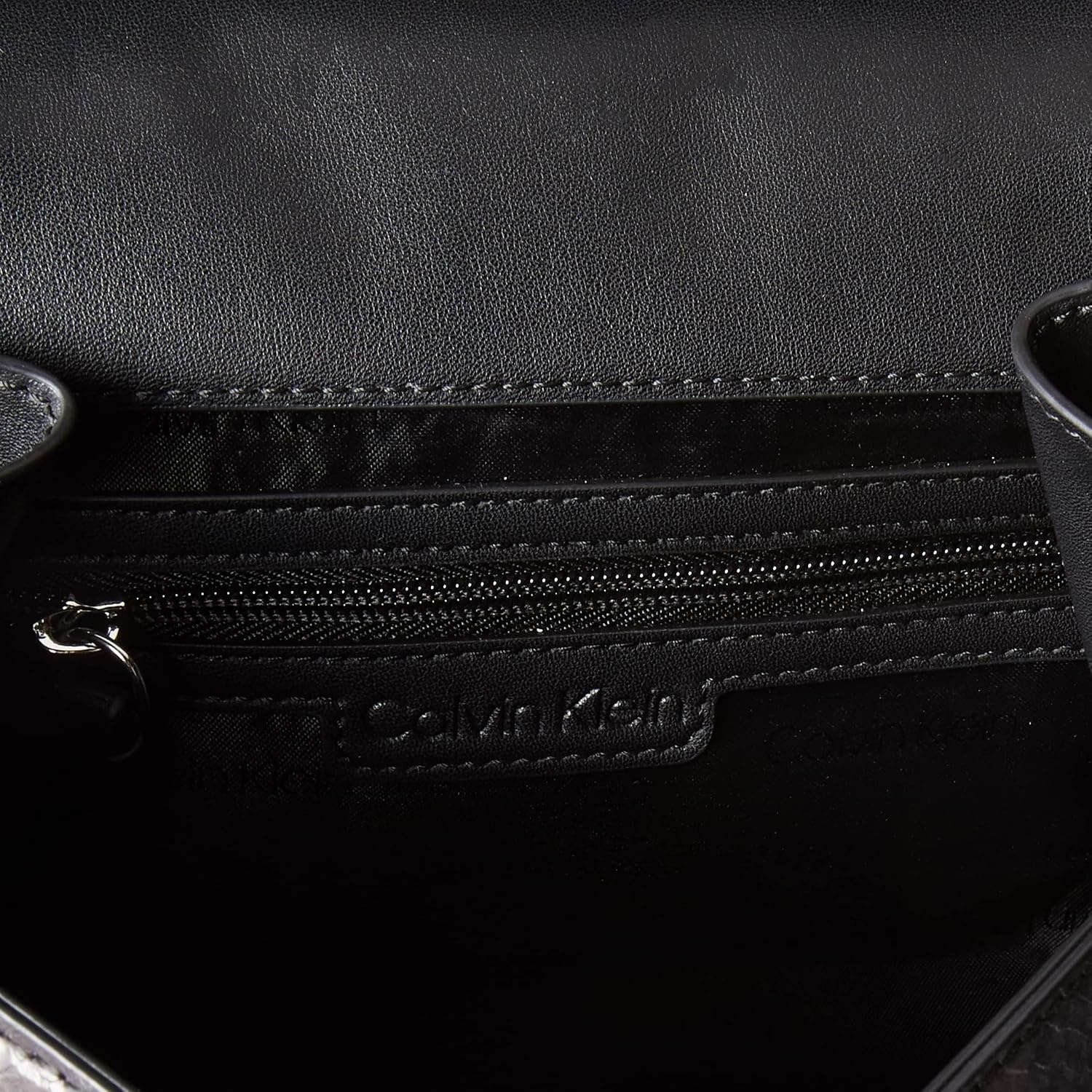 image:imageCalvin Klein womens Becky Top Handle Mini Bag Crossbody 2 in 1Black Ombre Snake
