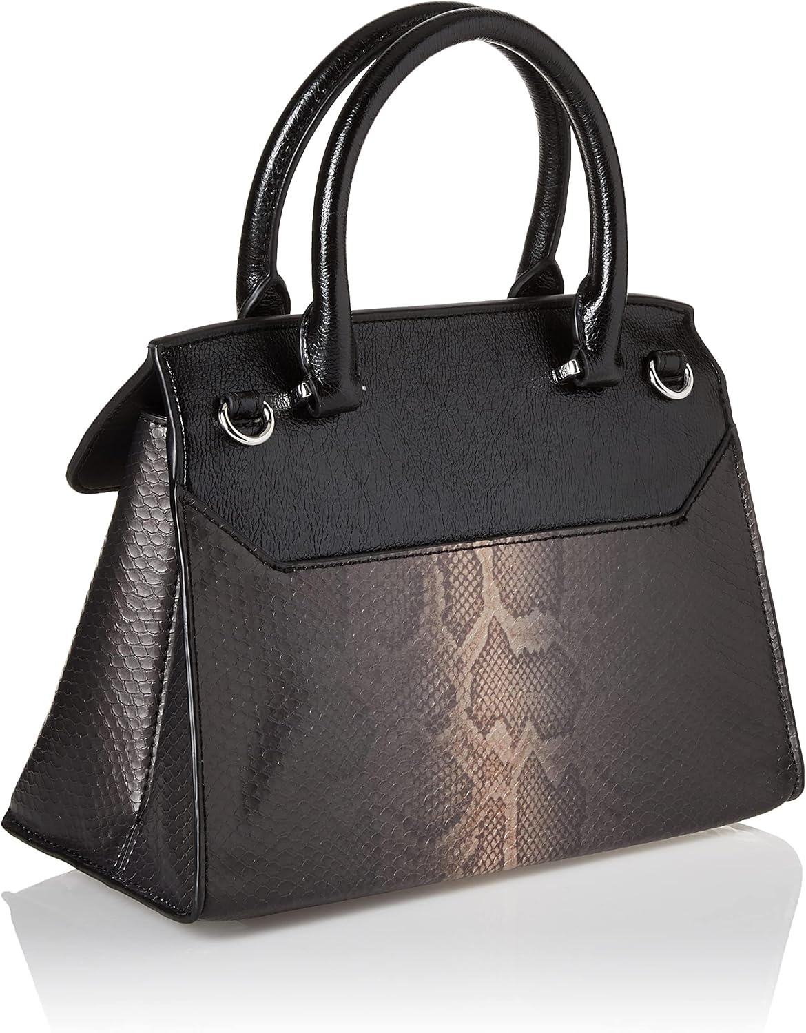 image:imageCalvin Klein womens Becky Top Handle Mini Bag Crossbody 2 in 1Black Ombre Snake