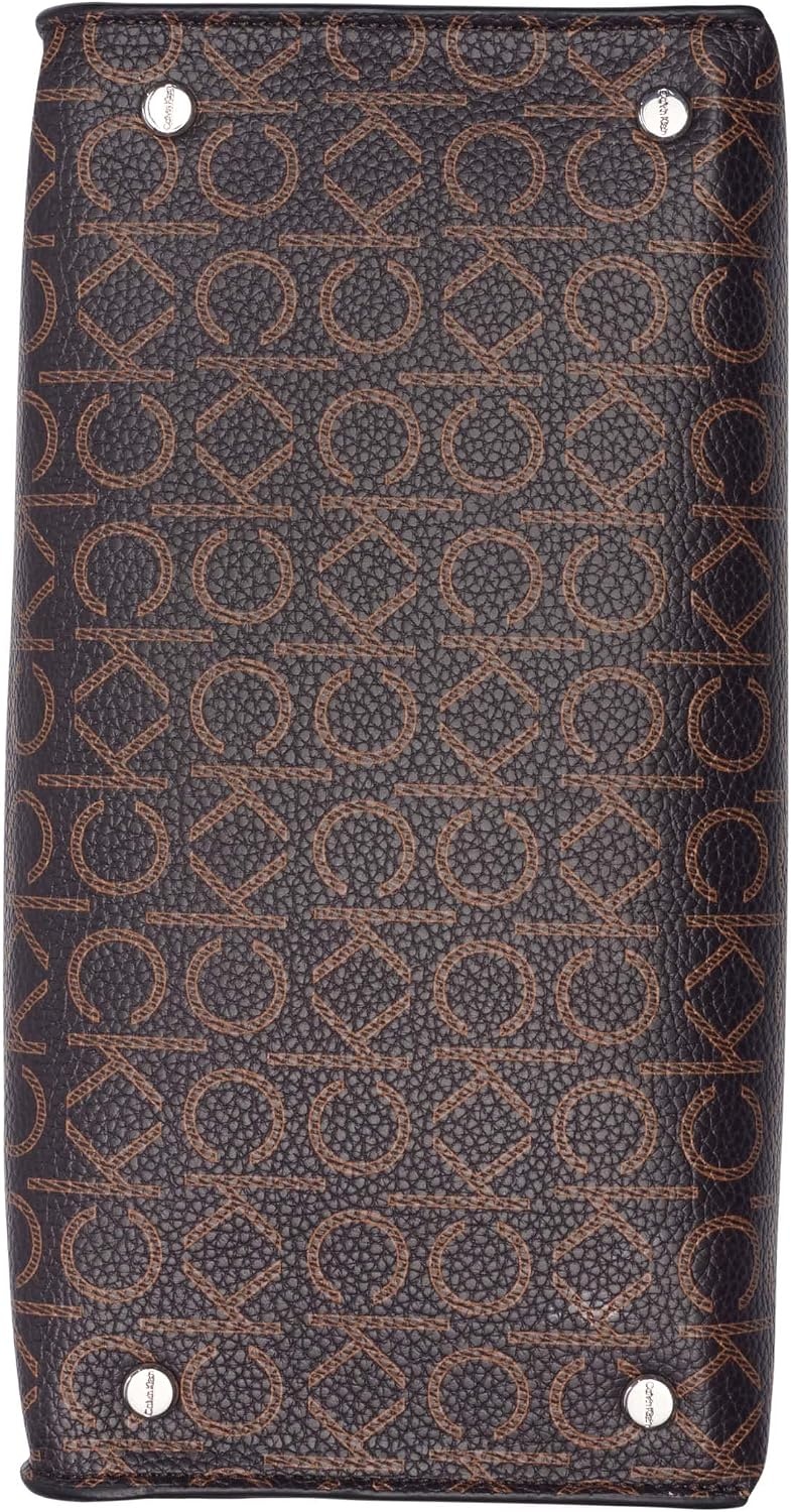 image:imageCalvin Klein womens Becky Top Handle Mini Bag Crossbody 2 in 1BrownKhakiBlack