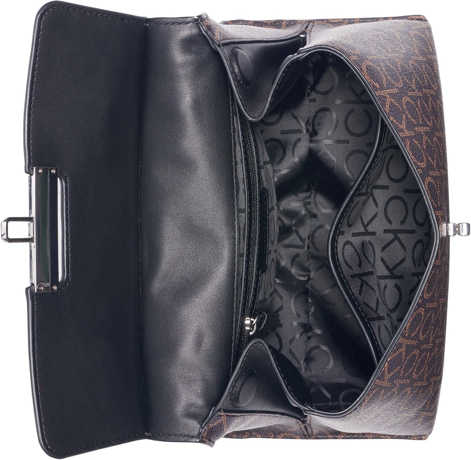 image:imageCalvin Klein womens Becky Top Handle Mini Bag Crossbody 2 in 1BrownKhakiBlack