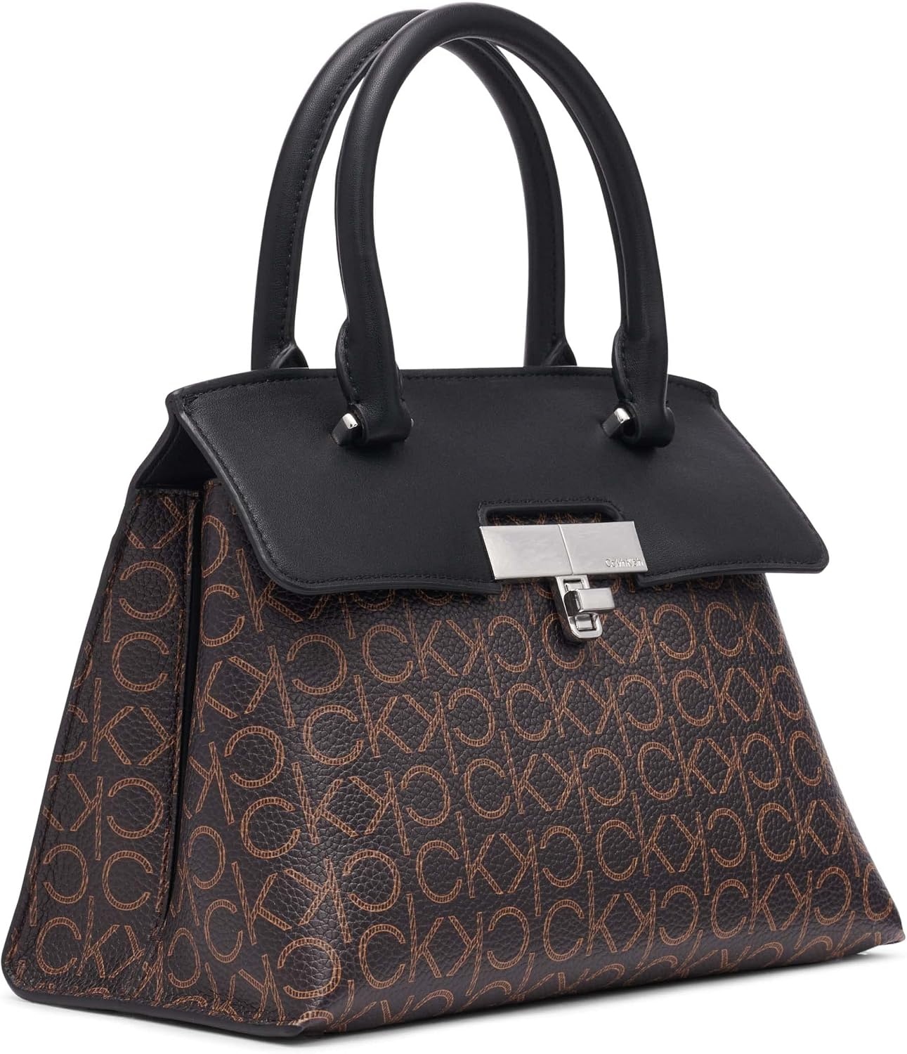 image:imageCalvin Klein womens Becky Top Handle Mini Bag Crossbody 2 in 1BrownKhakiBlack