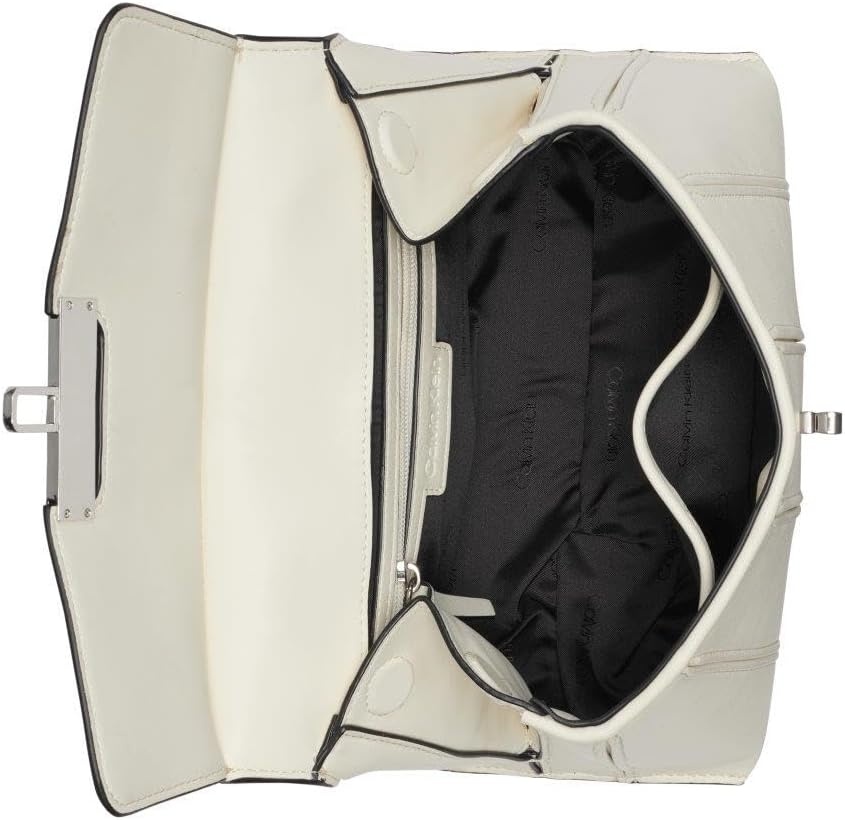 image:imageCalvin Klein womens Becky Top Handle Mini Bag Crossbody 2 in 1Cherub White