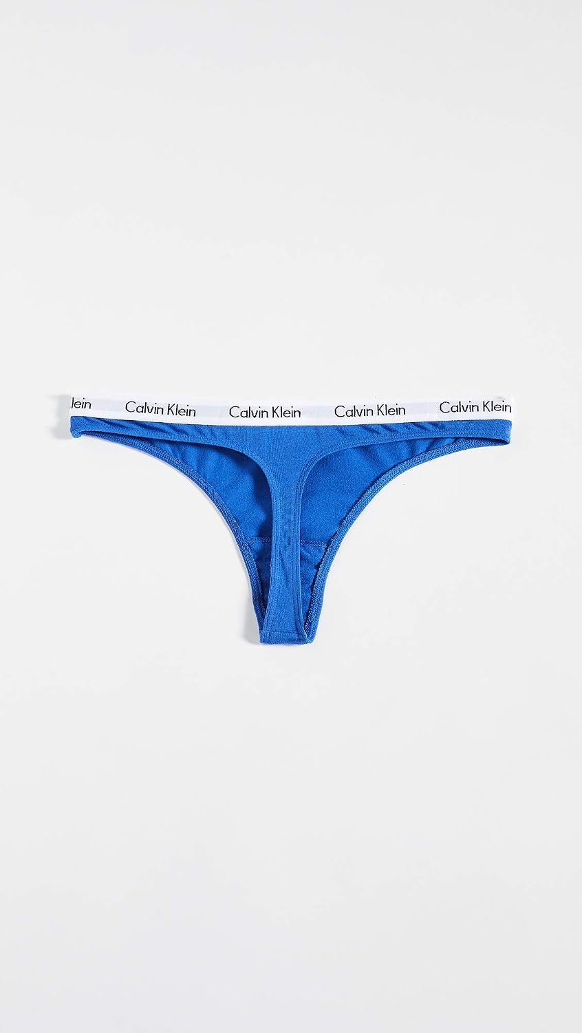 image:imageCalvin Klein womens Carousel Logo Cotton Stretch Thong Panties MultipackBlackWhiteStellar