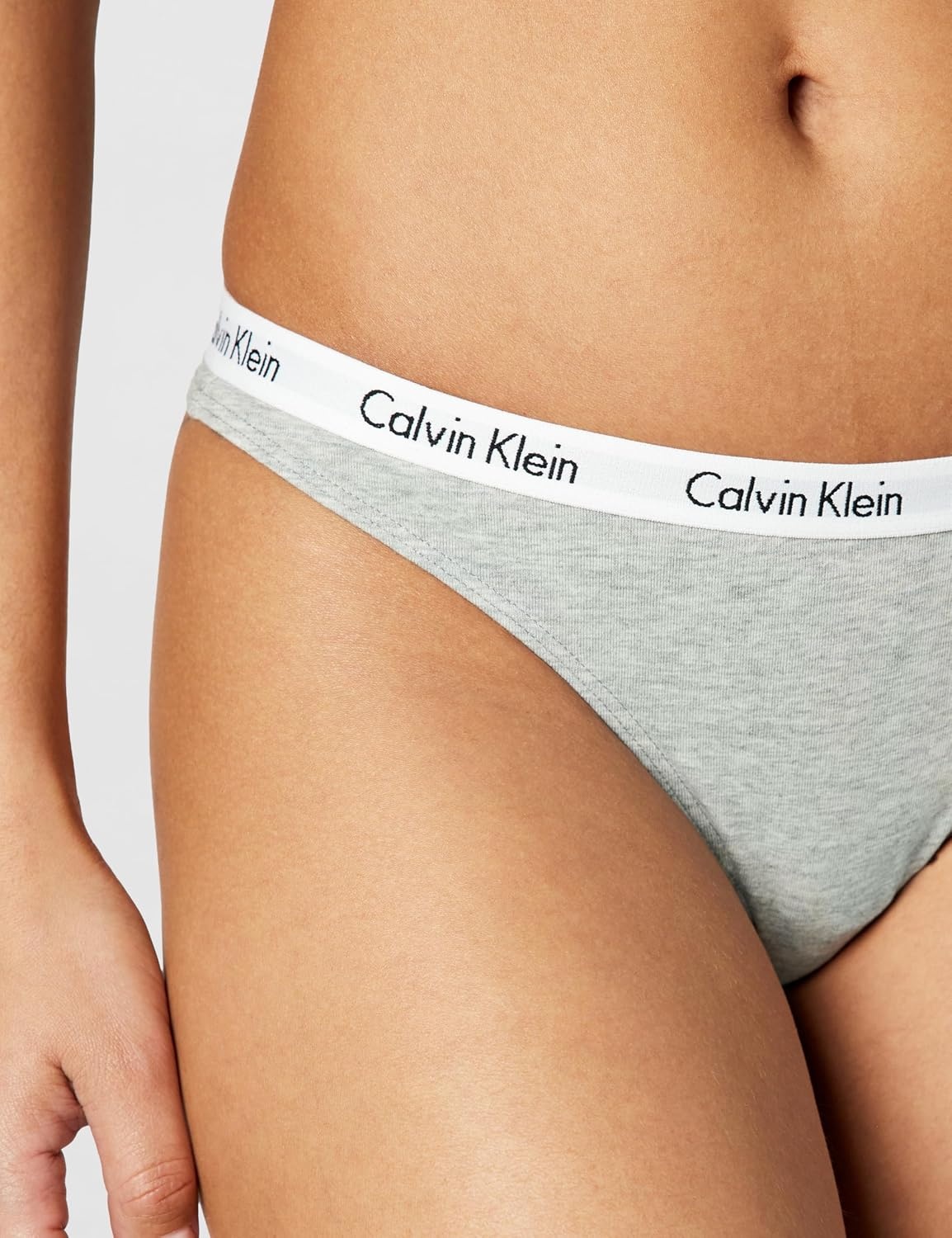 image:imageCalvin Klein womens Carousel Logo Cotton Stretch Thong Panties MultipackSpeakeasyGrey HeatherLogo Grid Speakeasy