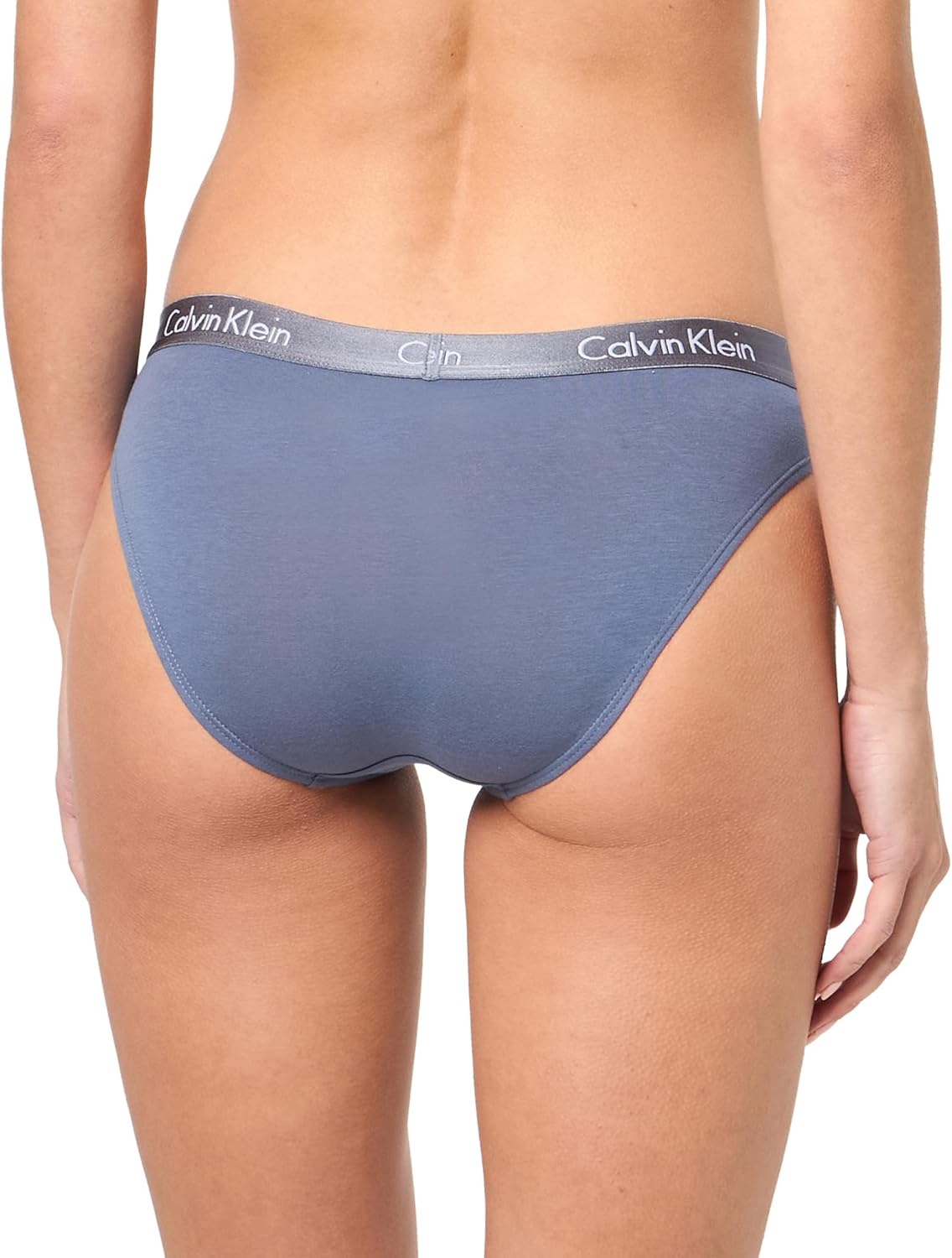 image:imageCalvin Klein womens Motive Cotton Multipack Bikini Panty 3 PackScorched DenimGrey HeatherOmphalodes