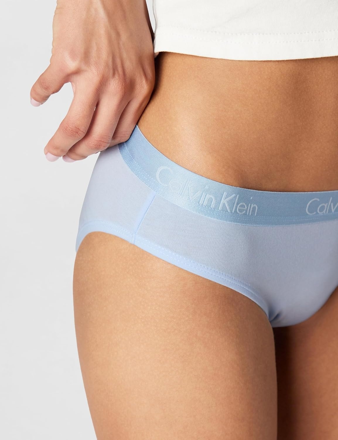 image:imageCalvin Klein womens Motive Cotton Multipack Bikini Panty 3 PackShoreline Cedar Ice Water