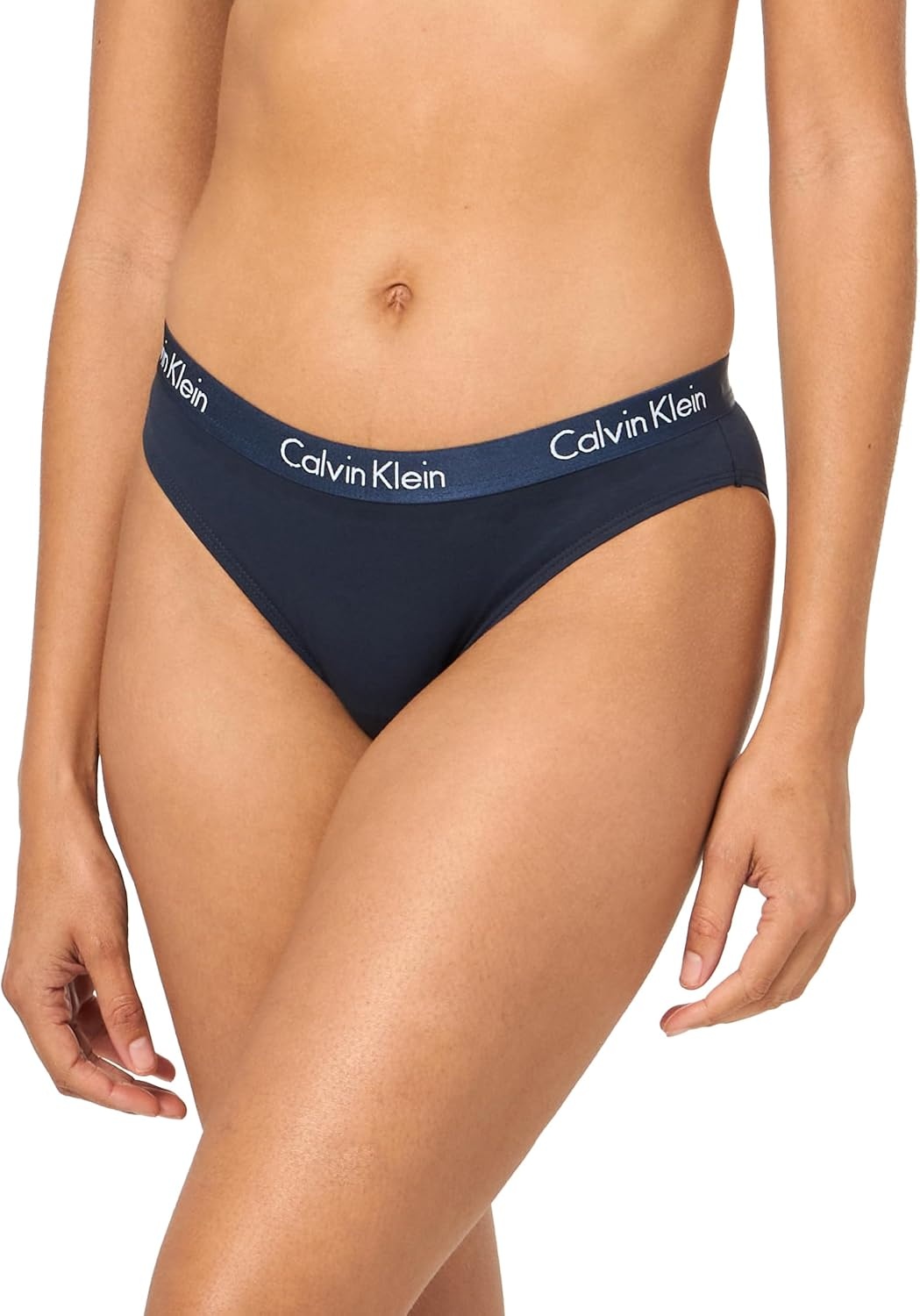image:imageCalvin Klein womens Motive Cotton Multipack Bikini Panty 3 PackShorelineBlushFeeder Stripeblush