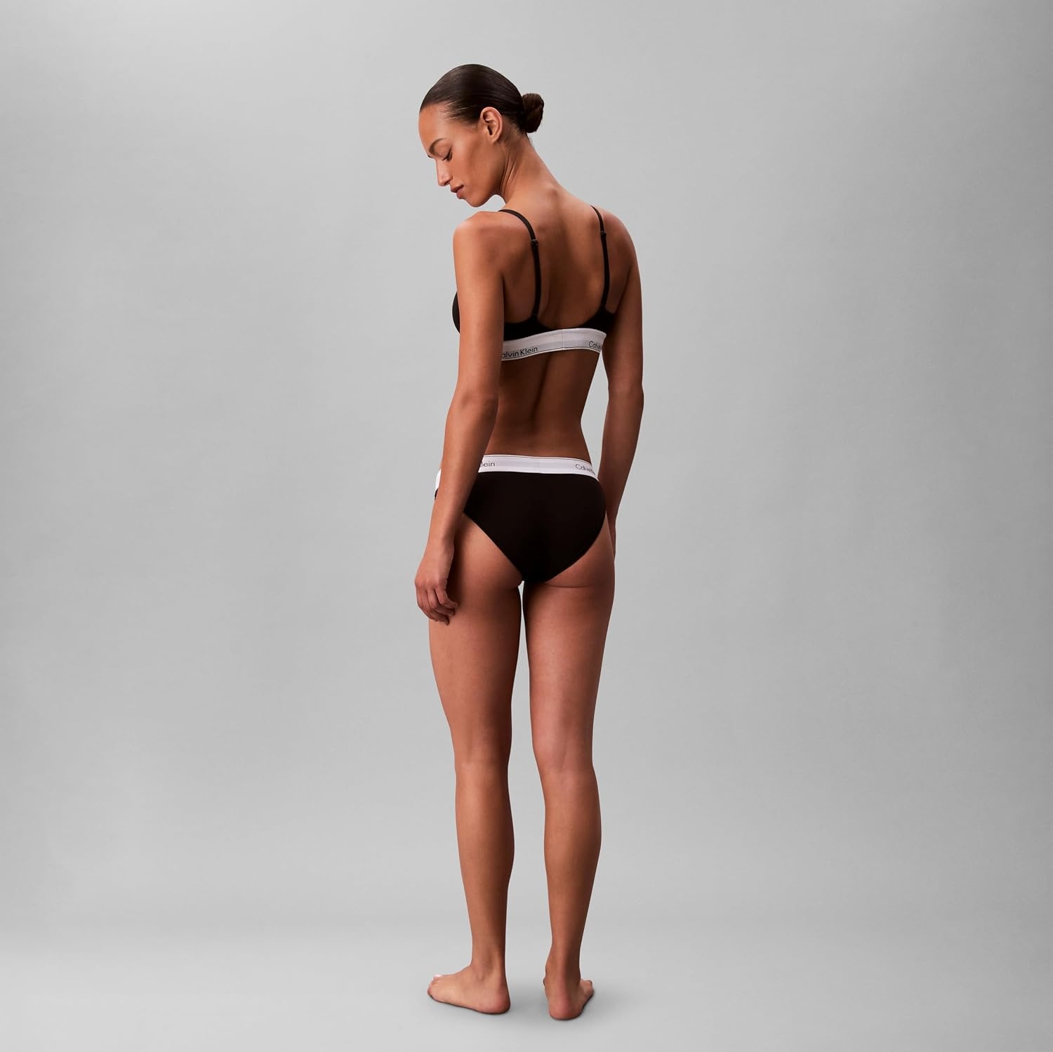 image:imageIcon Cotton Modal Lightly Lined Triangle BraletteBlack